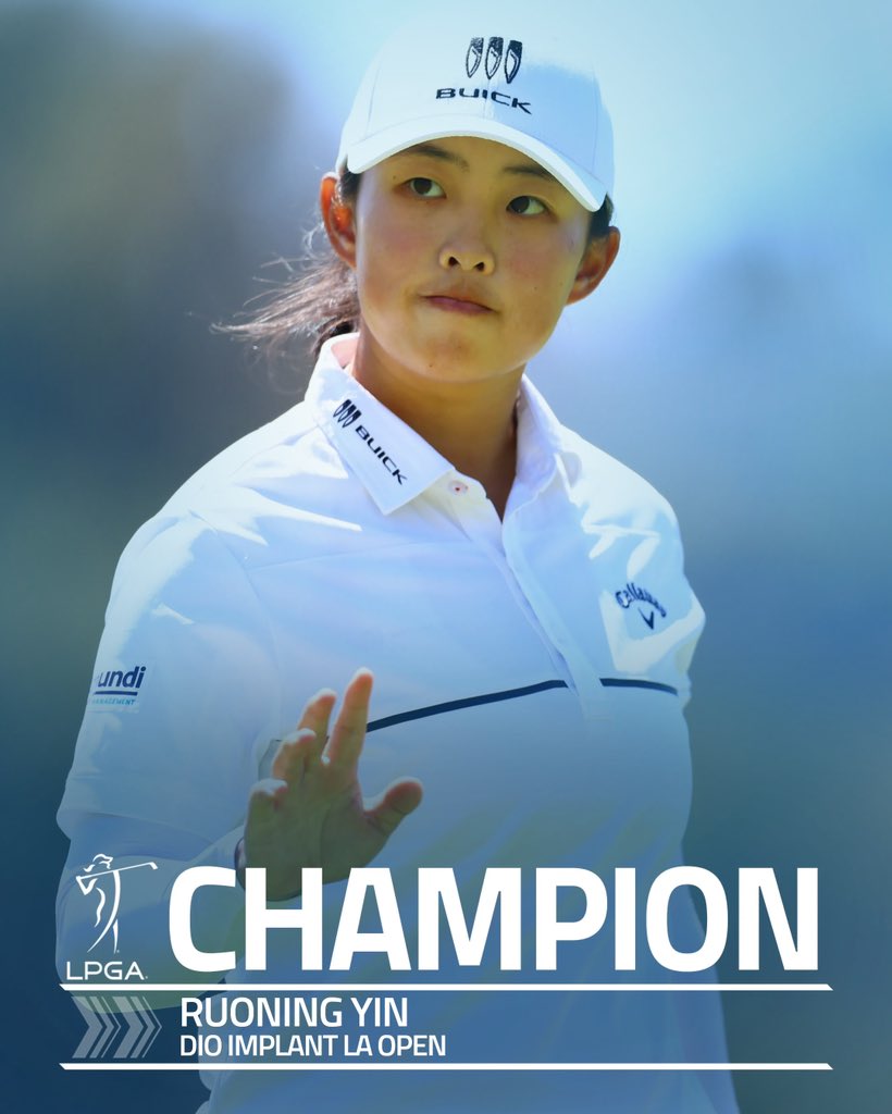 LPGA (@lpga) on Twitter photo Ruoning Yin brings home her first LPGA Tour title at the @lpga_LA! ๐ Ruoning Yin brings home her first LPGA Tour title at the @lpga_LA! ๐
