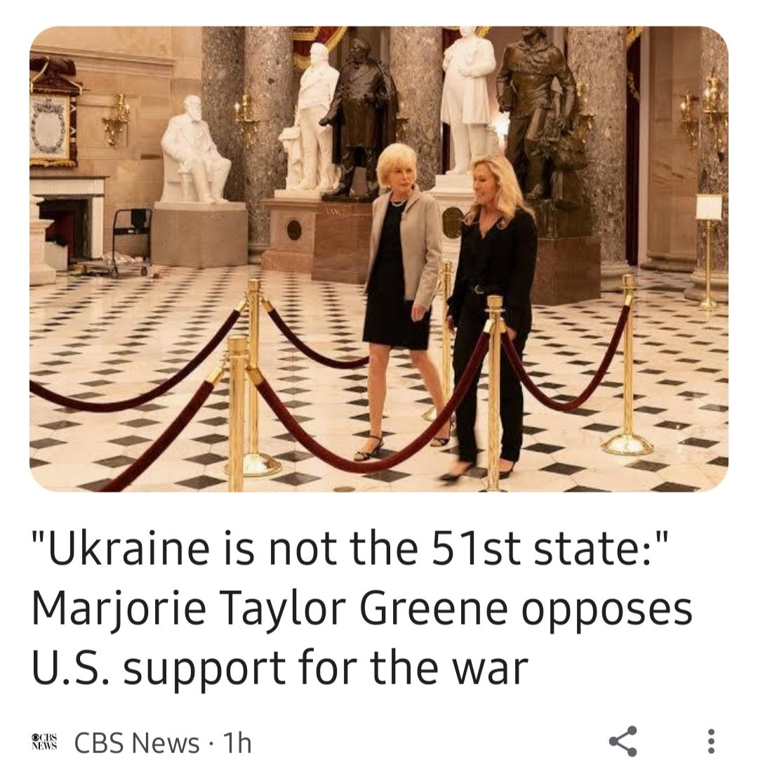 psalm7115's tweet image. Every thinking Patriot, who is paying ANY attention at all, knows that mtg opposes support for Ukraine because she is #ProPutin and is trying to enable that #hitlerwannabe  🤬

Ukraine is standing between putin and EVERYONE ELSE!

#ShameOnCBS
#ShameOn60Minutes
#ShameOnLesleyStahl