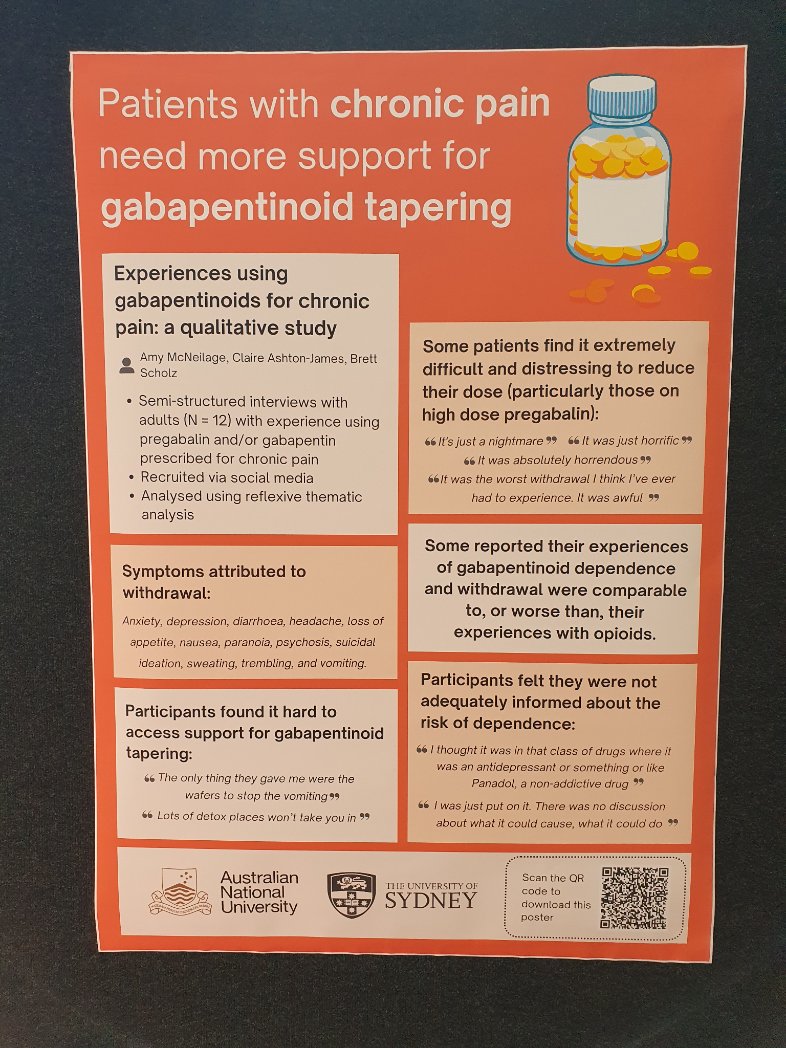 Suzanne Nielsen PhD MPS (@drsuzinielsen) on Twitter photo I made a solid start checking out posters at #auspainsoc 2023 conference ... some fab posters on sleep, opioid tapering and gabapentinoids! So much great work incl by PhD superstars <a href="/AmyMcNeilage/">Amy McNeilage</a> and <a href="/MonicaJung13/">Monica Jung</a> I made a solid start checking out posters at #auspainsoc 2023 conference ... some fab posters on sleep, opioid tapering and gabapentinoids! So much great work incl by PhD superstars <a href="/AmyMcNeilage/">Amy McNeilage</a> and <a href="/MonicaJung13/">Monica Jung</a>