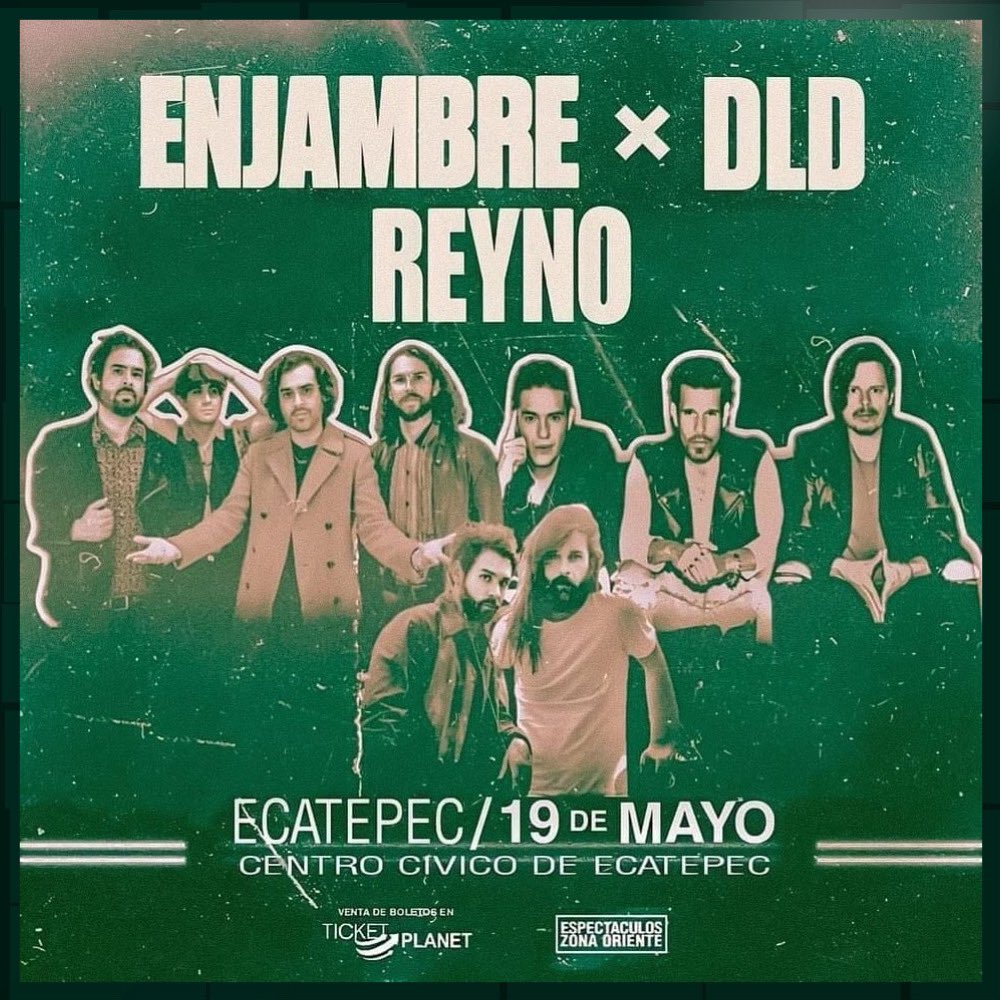todoindierock's tweet photo. #Ecatepec se llena de música con las presentaciones de @enjambremx , @dldmexico y @REYNOmx 👇🏼🎤

🎟️ Accesos en @TICKETPLANETMX 
🔗 https://t.co/h3mSjKTyUI 

#TodoIndieRock https://t.co/CHpXCzvwAi