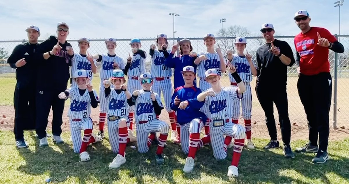 MUEliteAmerican's tweet photo. What a great start to the season for Elite American 12U! The squad went undefeated in Iowa acquiring some hardware for the good life state! 

🏅4 wins, 
💥55 hits, 
🏃‍♂️67 runs, 
🧨6 players went yard!

We are proud of these boys! https://t.co/283JclEfY1