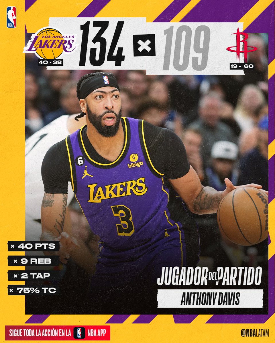 NBALatam's tweet photo. Ahí vienen los @Lakers de Anthony Davis 😎 https://t.co/PcQuy9osbQ