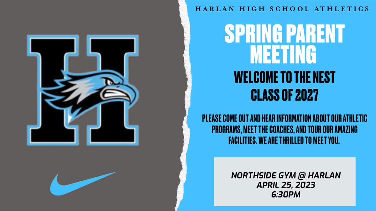 Harlan Hawk Football (@harlanhawks_fb) on Twitter photo 🚨Attention Incoming Freshmen and Parents🚨. Please mark your calendars for this event. <a href="/coachesalas/">Eddie Salas</a> <a href="/BernalKnights/">Boys Black Knights Athletics</a> <a href="/NISDBernal/">Dr. Joe J. Bernal Middle School</a> <a href="/StrausAthletics/">Straus Athletics</a> <a href="/NISDStraus/">Joe Straus III Middle School</a> <a href="/HarlanHawks_SB/">Harlan Hawk Softball</a> <a href="/NISDHarlan/">Harlan High School</a> <a href="/HarlanHawks_VB/">Harlan Volleyball</a> <a href="/harlanhoops/">Harlan Hoops 🏀</a> <a href="/Hawkgirlshoops/">Harlan Girls BB</a> <a href="/HarlanSoccer/">⚽️ ℍ𝕒𝕣𝕝𝕒𝕟 ℍ𝕒𝕨𝕜𝕤 ⚽️</a> <a href="/HarlanGSoccer/">Harlan Women’s Soccer</a> 🚨Attention Incoming Freshmen and Parents🚨. Please mark your calendars for this event. <a href="/coachesalas/">Eddie Salas</a> <a href="/BernalKnights/">Boys Black Knights Athletics</a> <a href="/NISDBernal/">Dr. Joe J. Bernal Middle School</a> <a href="/StrausAthletics/">Straus Athletics</a> <a href="/NISDStraus/">Joe Straus III Middle School</a> <a href="/HarlanHawks_SB/">Harlan Hawk Softball</a> <a href="/NISDHarlan/">Harlan High School</a> <a href="/HarlanHawks_VB/">Harlan Volleyball</a> <a href="/harlanhoops/">Harlan Hoops 🏀</a> <a href="/Hawkgirlshoops/">Harlan Girls BB</a> <a href="/HarlanSoccer/">⚽️ ℍ𝕒𝕣𝕝𝕒𝕟 ℍ𝕒𝕨𝕜𝕤 ⚽️</a> <a href="/HarlanGSoccer/">Harlan Women’s Soccer</a>