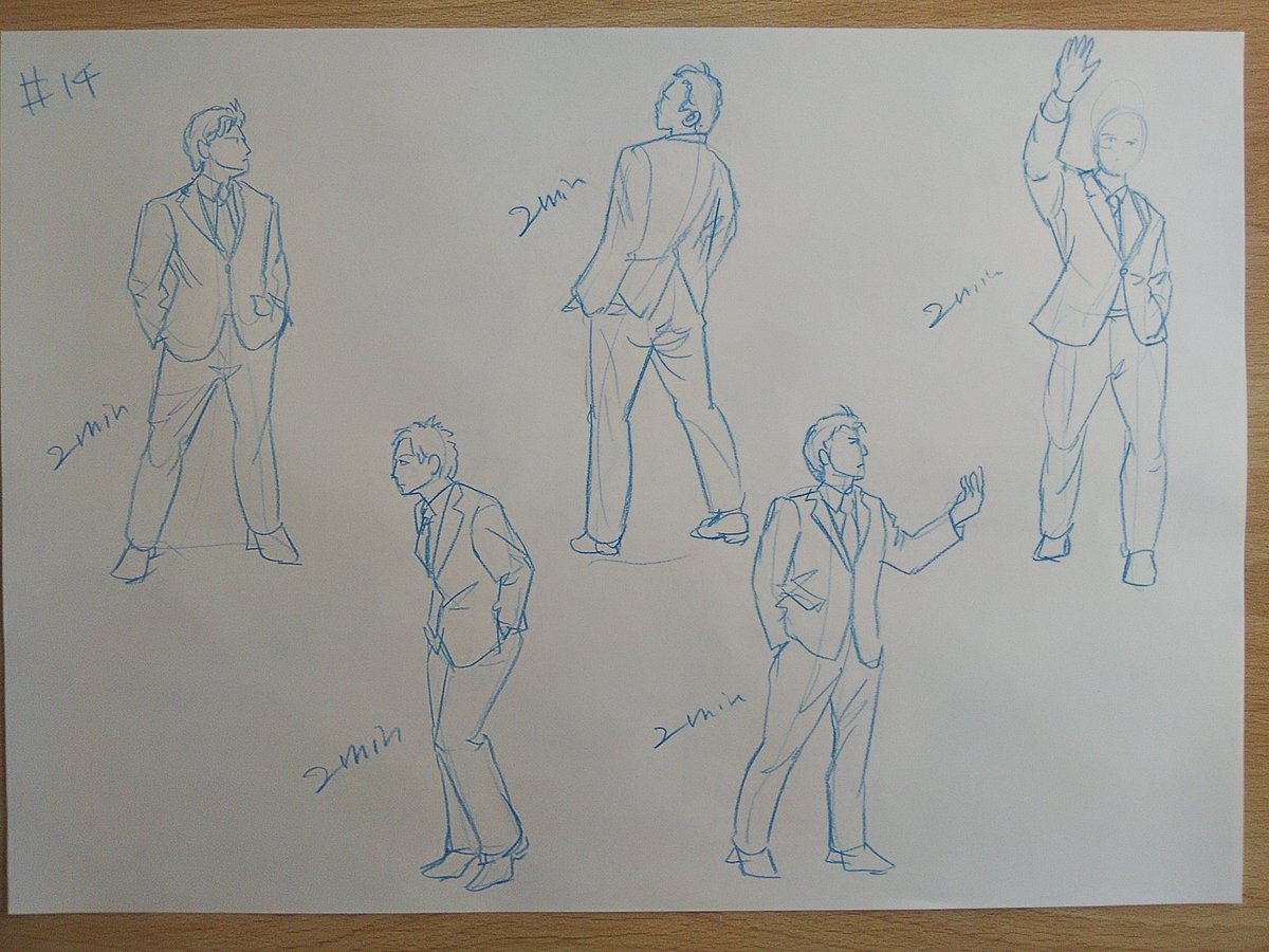 #さとまこクロッキー
#今日のクロッキー

＃13&amp;14
立ちポーズのよい復習ができた👍️。 https://t.co/DTwjH33HpS