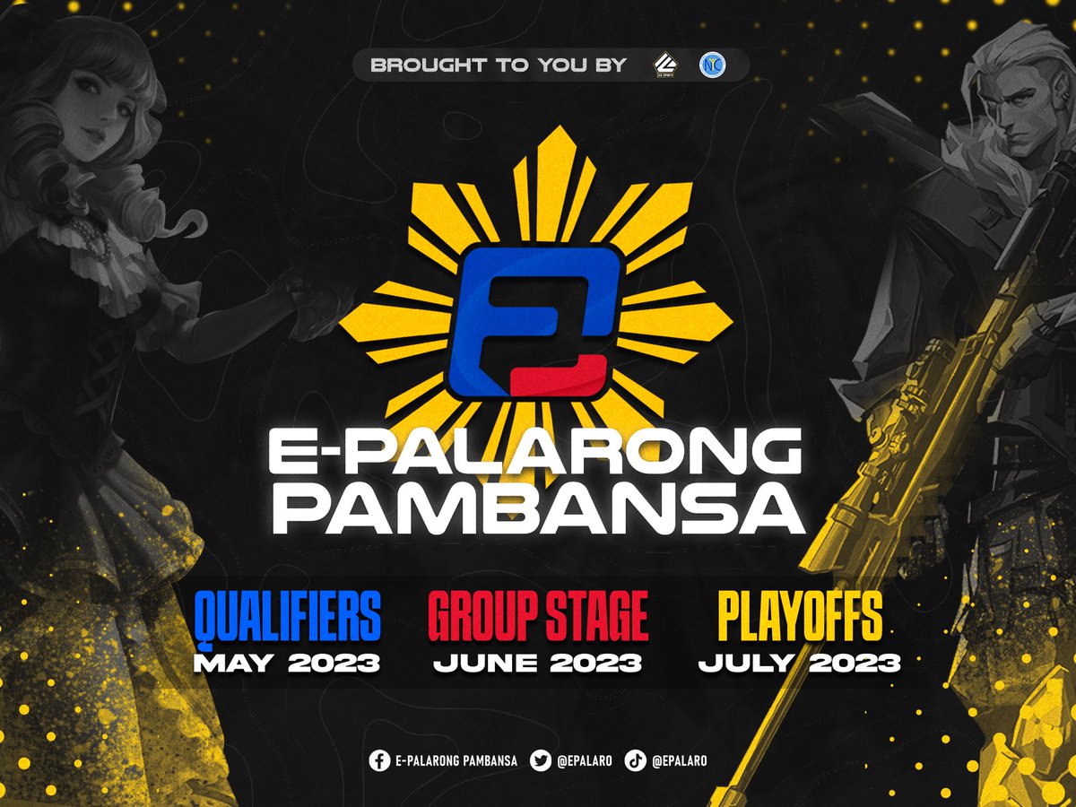 e_palaro's tweet photo. Filipino Gamers Assemble!

Eto na ang pinaka-aabangabang na Esports Tournament ng taon!

Get ready to level up your game as the first ever E-Palarong Pambansa kicks off in collaboration with @nycpilipinas. https://t.co/BuqeuZJgad