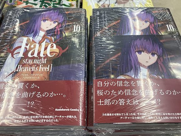 📚書籍入荷情報📚角川コミックス・エース『Fate/stay night ［Heaven's Feel］10巻』入荷しまし