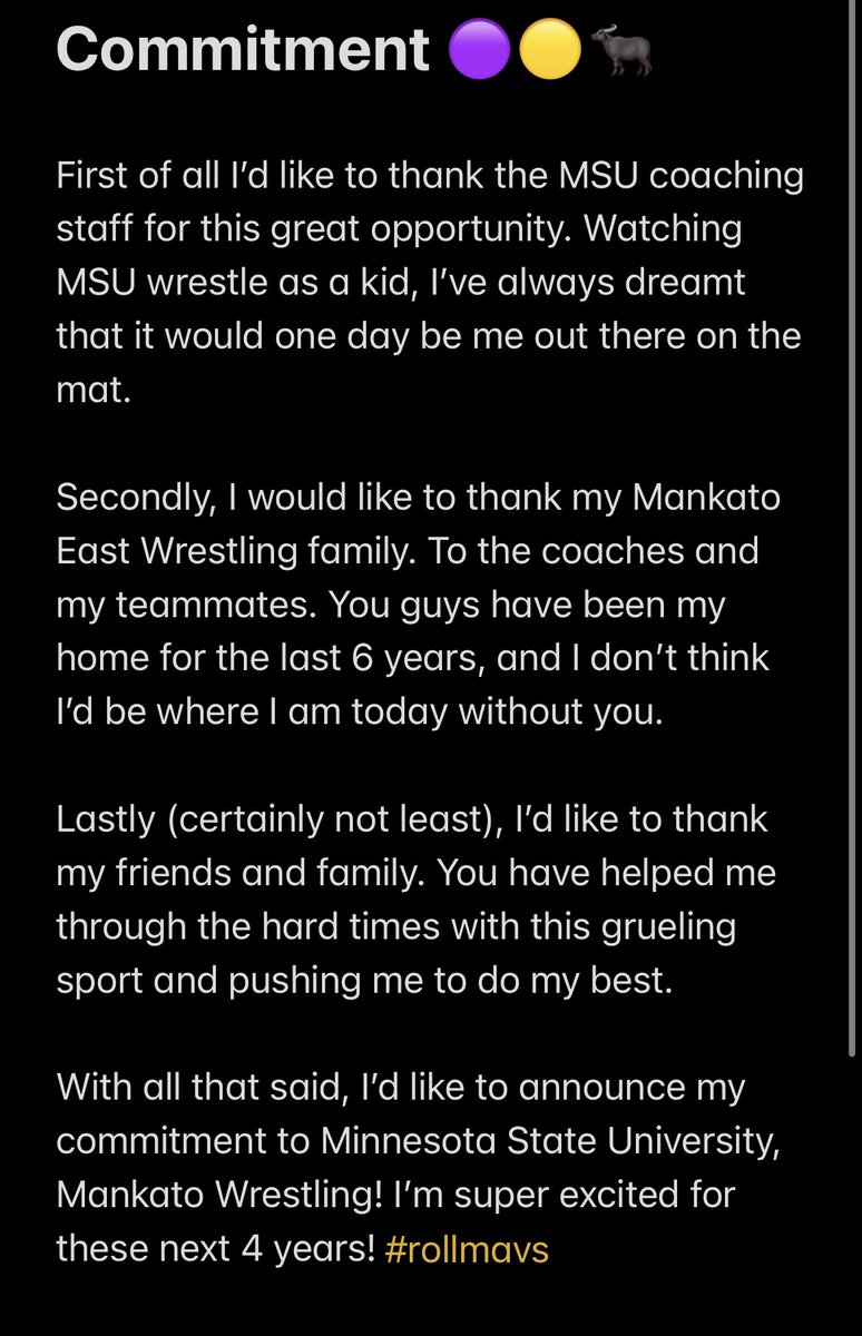 BrianThilges55's tweet photo. Excited to be a Maverick #hornsup🤘 
@MinnStWrestling @CPbianchi @makovj https://t.co/90f3sMIJHL