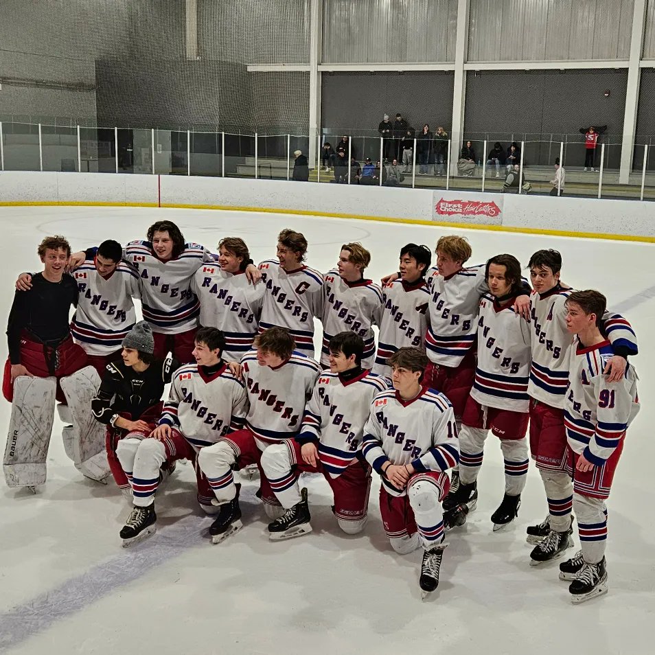 Hocker427's tweet image. Minor hockey career last game.  12 years of fun watching you play and mature into the young man you have become.
#JrRangers
#KMHA
#proudDad