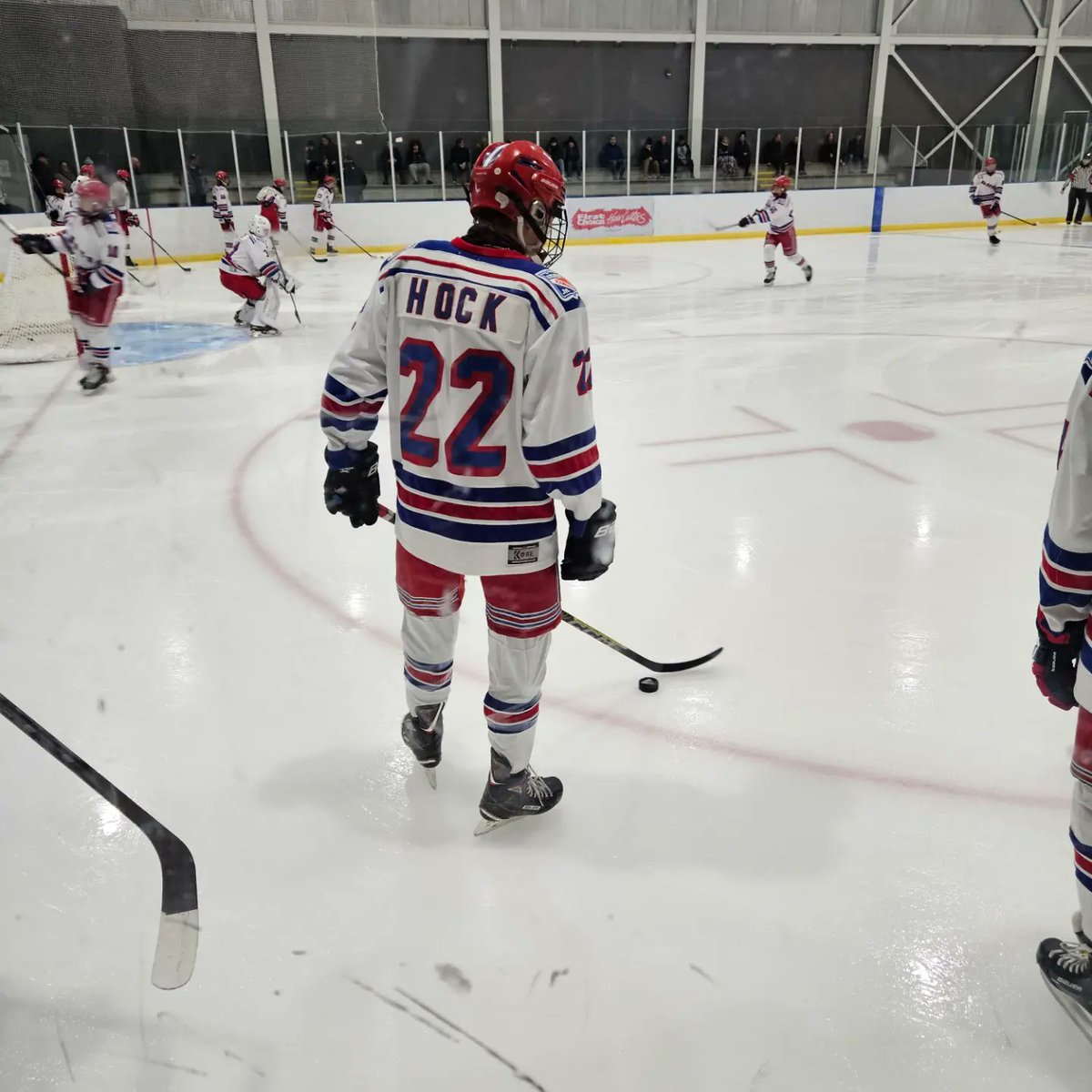 Hocker427's tweet image. Minor hockey career last game.  12 years of fun watching you play and mature into the young man you have become.
#JrRangers
#KMHA
#proudDad