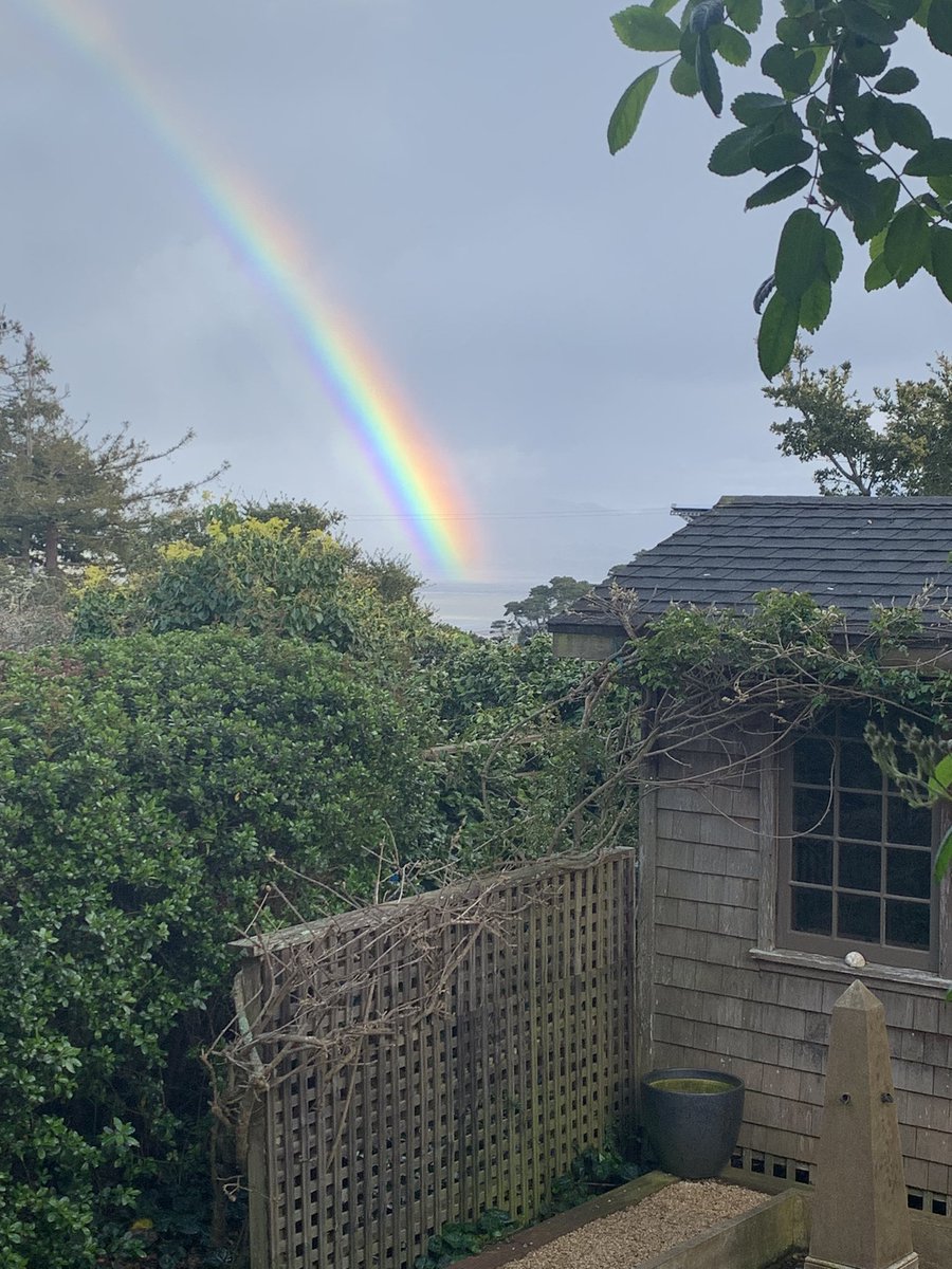 Epic Tomales Bay rainbow from Inverness. (Thx EH)