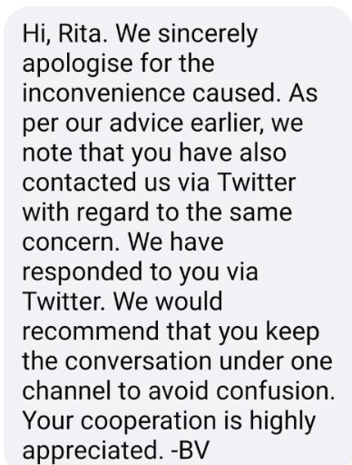 slomowolf's tweet photo. @MAS We are trying to reach out on fb but getting responses such as this: https://t.co/q7KCZmRpSg