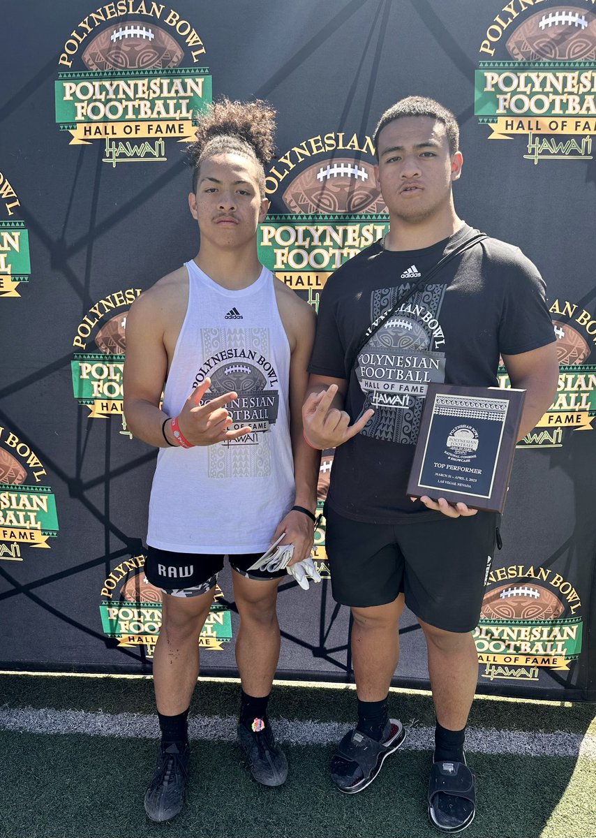 taezenselu's tweet photo. Honored to be named 1 of the 5 LB MVPS @polynesiabowl camp along with some of my @skyridgefb brothers and I am grateful for the opportunity @PrepRedzoneUT @bangulo @MooseB90 @AlphaRecruits15 @alpha_lbu https://t.co/5fQun1uoOv