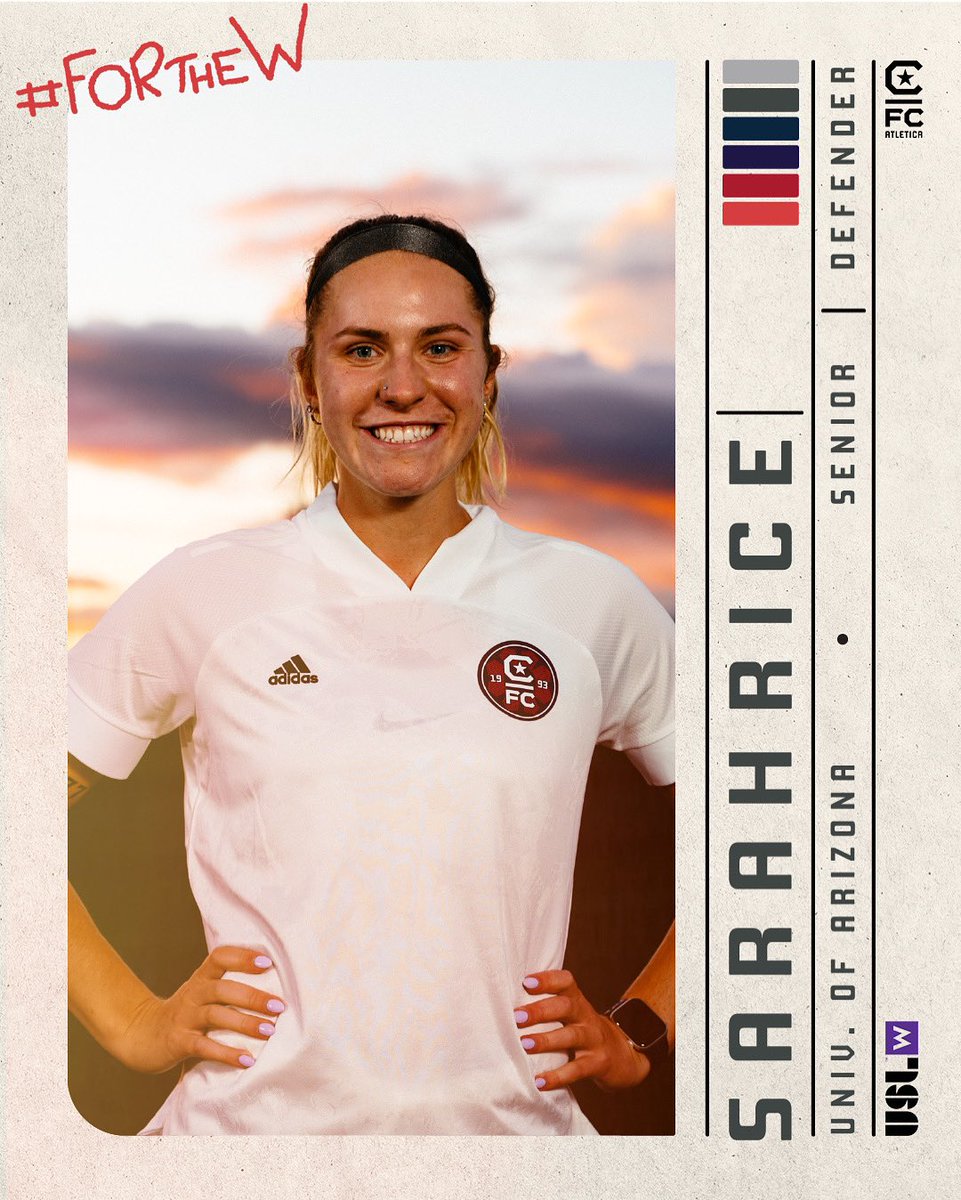 For our inaugural @USLWLeague season, it's only right that we bring back our homegrown star, Sarah Rice, to defend the backline!

@cfc_salem ➡️ @ArizonaSoccer ➡️ Capital FC Atletica

Welcome back, Sarah 💜

#PlayforHer #cfcatletica #somoscfc