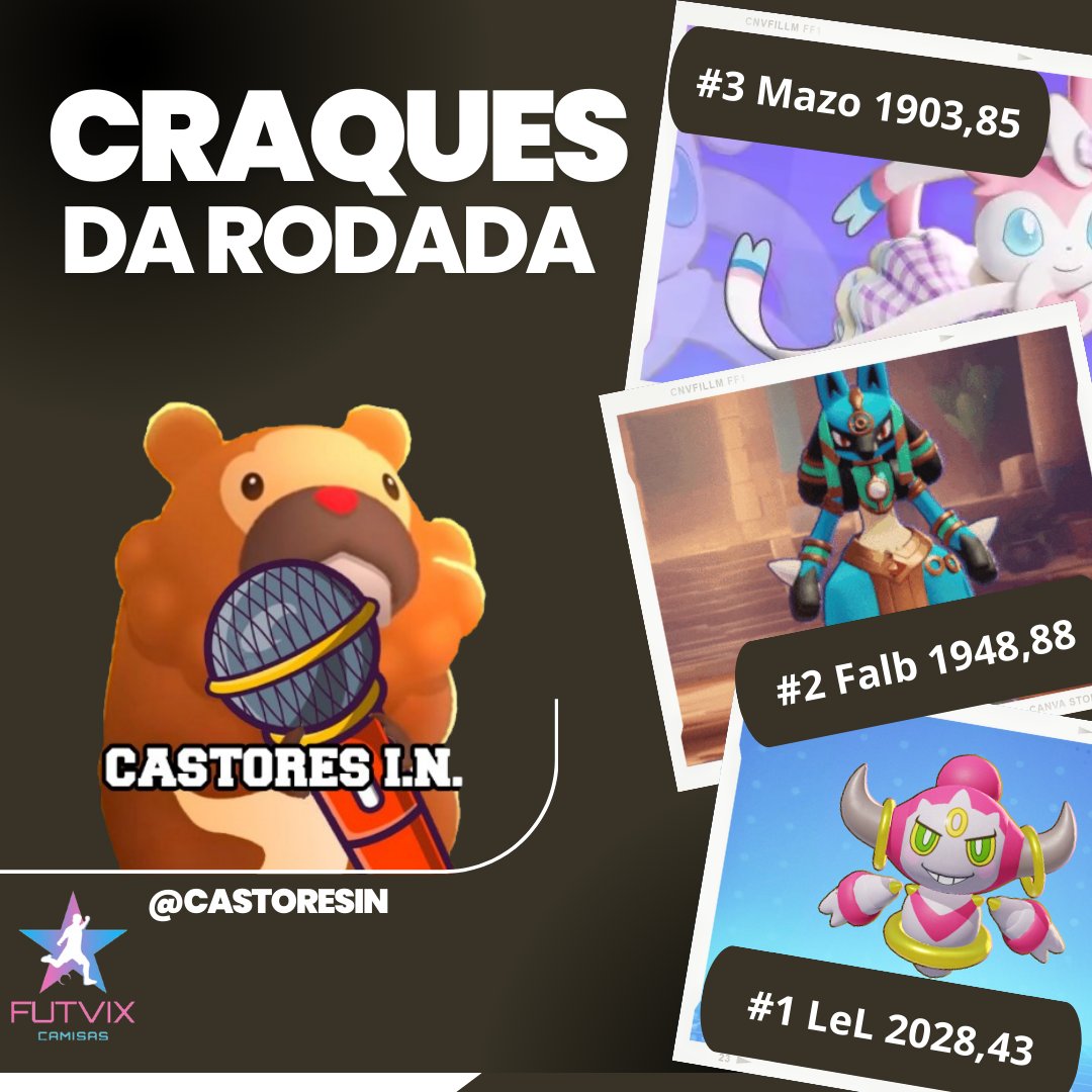 CastoresIN's tweet photo. Agradecemos a todos que participaram do primeiro Castolão Unite, graças a vocês nosso projeto foi um sucesso, estamos preparando novidades para próxima edição. Segue os resultados: #PokemonUNITE https://t.co/hfx7NIUzfM
