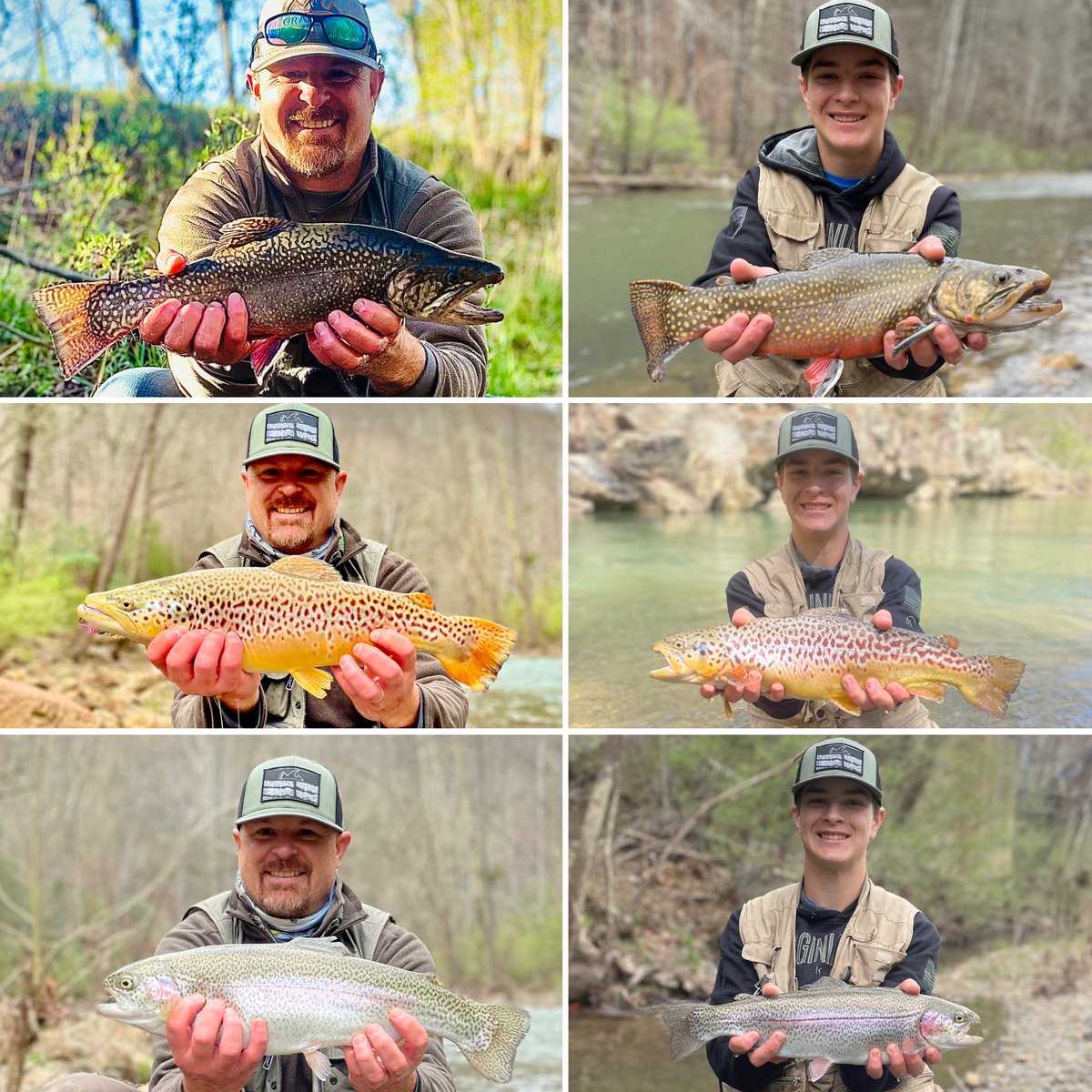 The trout slam (brook, brown, tiger, rainbow) for both of us with a fly rod in the same day! Nothing like a day in God’s country. Happy birthday to the young man who teaches me as much as I teach him. #outdoorfamily #getupland