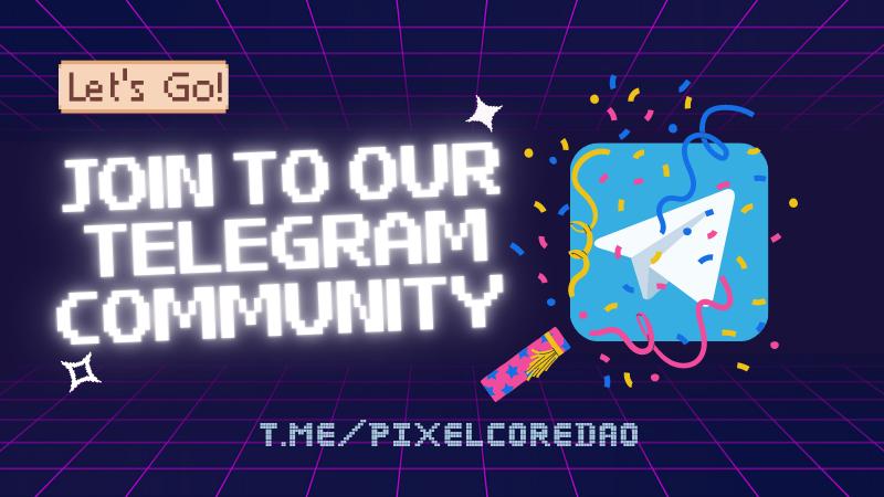PixelCoreDAO's tweet photo. Watch out for the latest information update in @PixelCoreDAO Community! 

Join today to be updated for #PixelCoreDao Development and discussion 👥

Telegram Group:
https://t.co/Hbf2FnKZy0
Telegram Channel:
https://t.co/H2nJiiRJWv https://t.co/vLnTbIHFaN