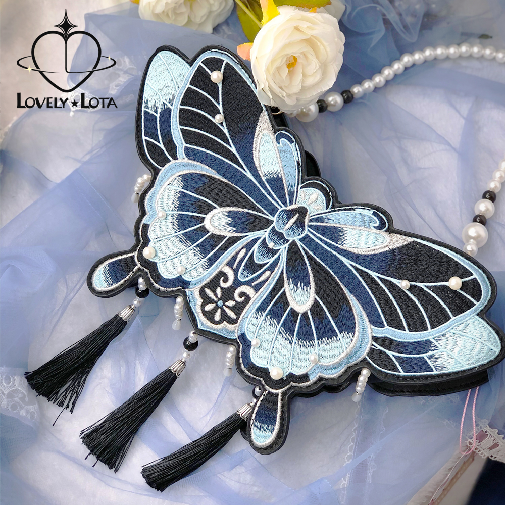 LolitaWardrobe's tweet photo. New Colors ("Black X Red" &amp; "Black X Purple X Blue") Are Available For the Butterfly Shaped Bag

Shopping Link >>> https://t.co/x1Hadk6g70 https://t.co/uwaW15JhKv
