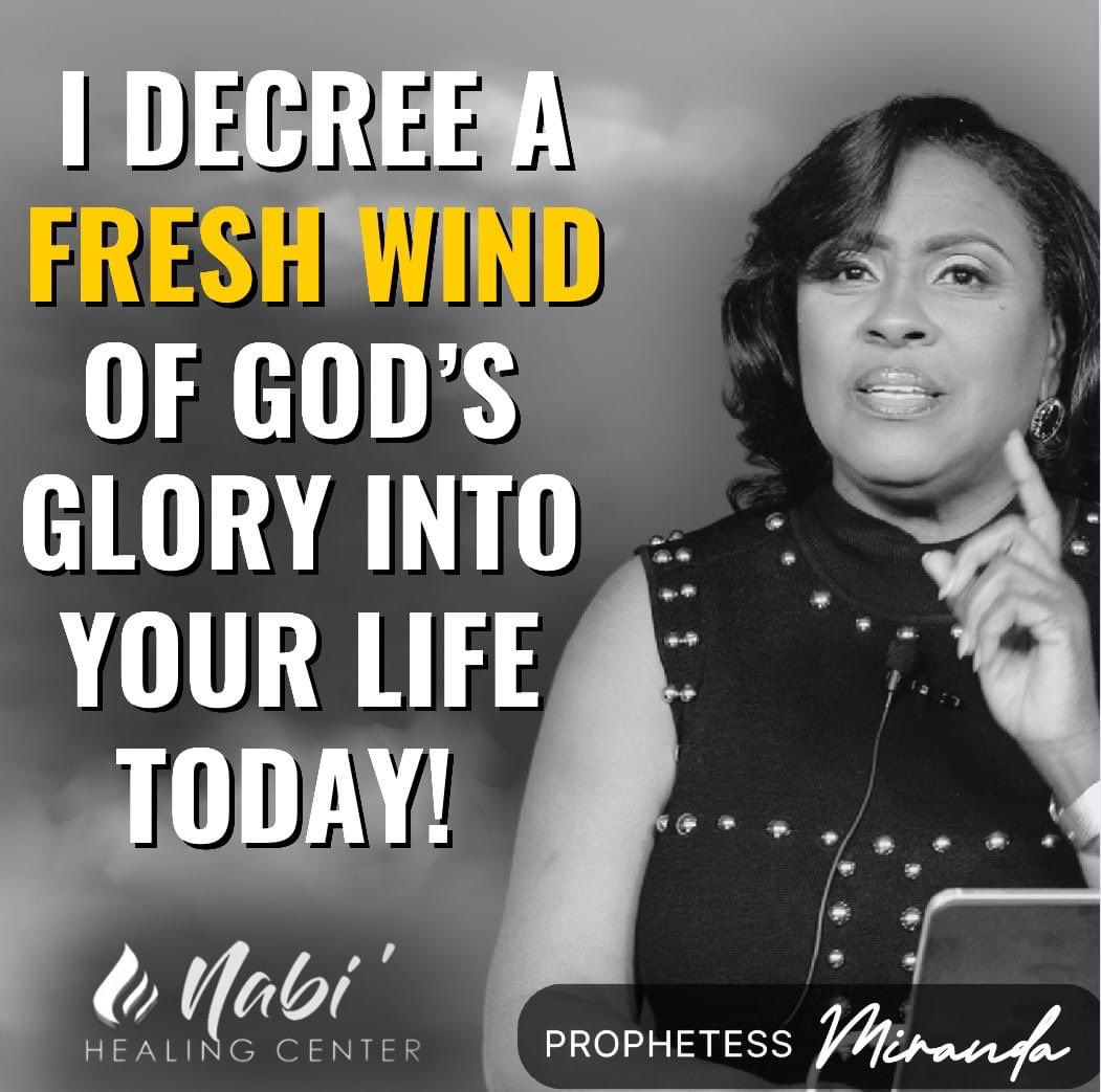 Comment: 'Lord, I receive'! #FreshWind #Comment #glory #prophetessmiranda #Decree