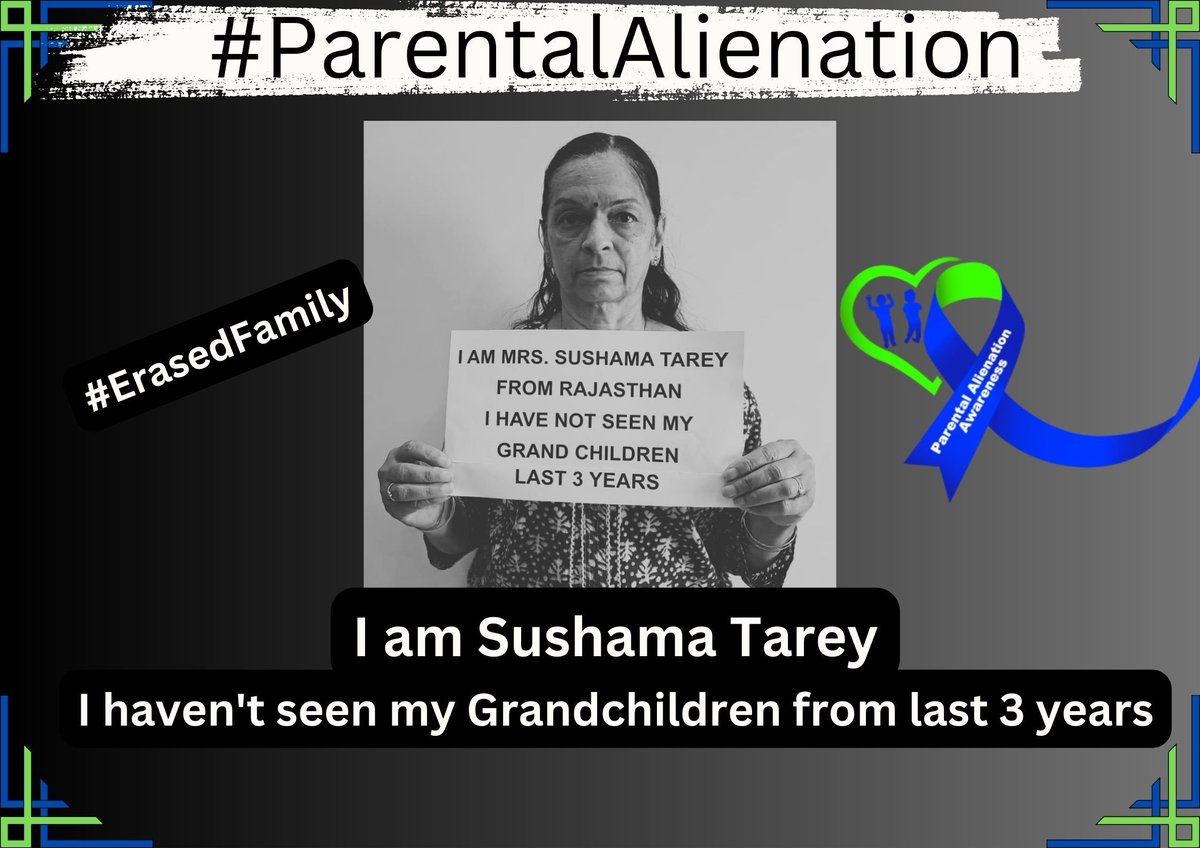 Sad to see Children and Grand Parents in this condition ! @KirenRijiju @NCPCR_ @MinistryWCD we #AlienatedParents hope that no one goes through this in their lifetime ! What are you doing to stop this ! Action needs to be taken now . STOP #ParentalAlienation #ErasedFamily