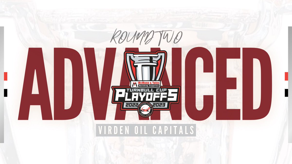 MJHL (@mjhlhockey) on Twitter photo The <a href="/OilCapsHockey/">Virden Oil Capitals</a> get the job done in game six and are off to the second round of the MJHL <a href="/McMunnandYates/">McMunn and Yates</a> #TurnbullCupPlayoffs The <a href="/OilCapsHockey/">Virden Oil Capitals</a> get the job done in game six and are off to the second round of the MJHL <a href="/McMunnandYates/">McMunn and Yates</a> #TurnbullCupPlayoffs