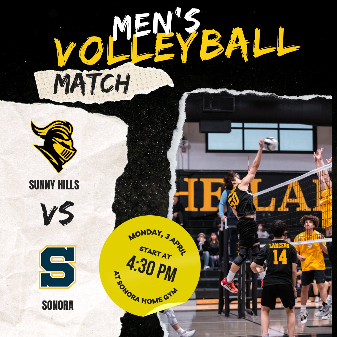 shhsboysvb's tweet photo. π¨ GAME TIME: Lancers looking to bounce back against the Raiders TOMORROW!! #golancersgo
@ocboysvball @SunnyHillsAD @sunnyhillshs @fjuhsd @OCSportsZone @ocvarsity https://t.co/QiHwT2hLVh