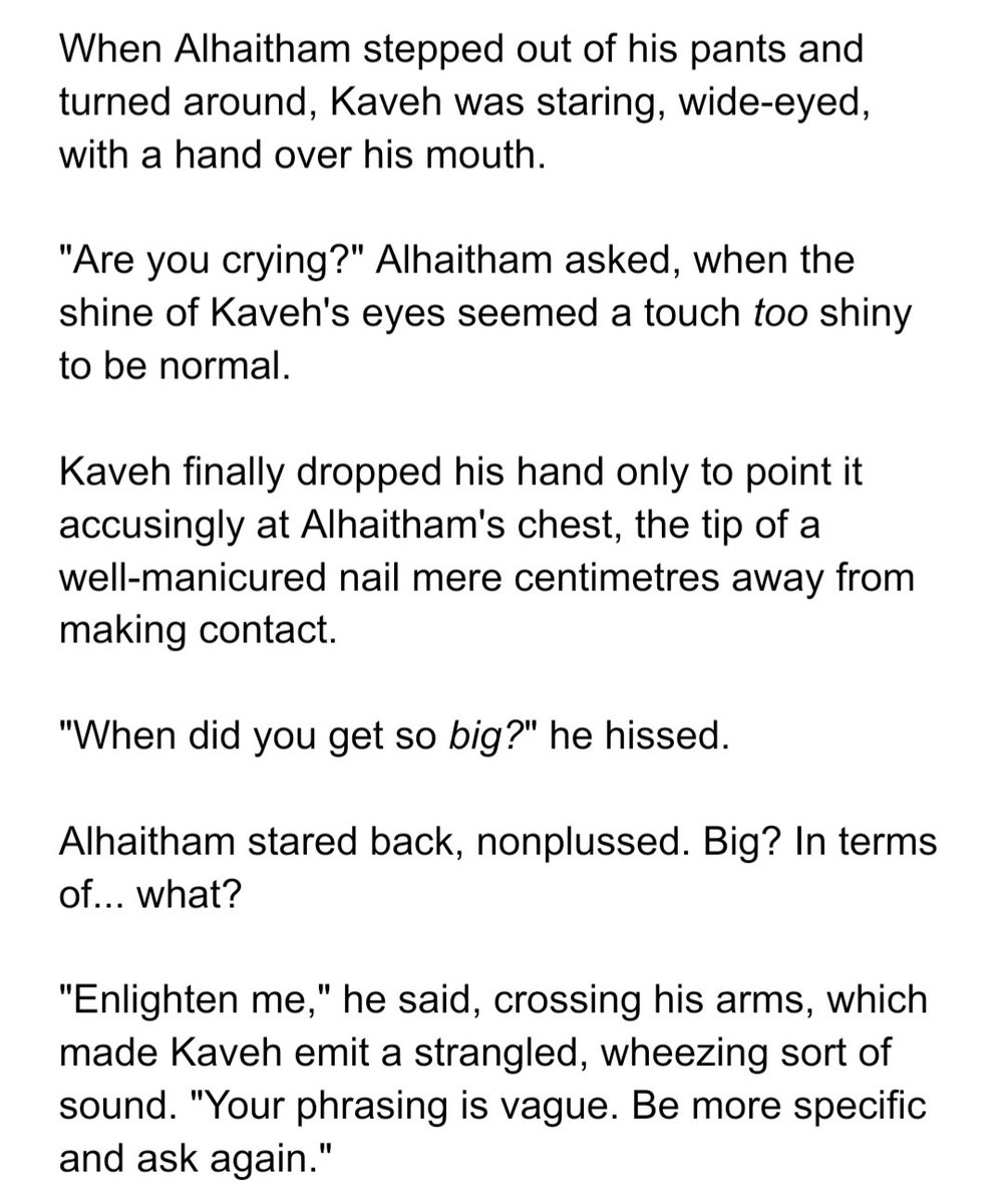 astraimpact's tweet photo. #haikaveh wip because i haven't learned my lesson... pre-canon roommate era: kaveh wants to give alhaitham a makeover https://t.co/mCSeVmRT2a