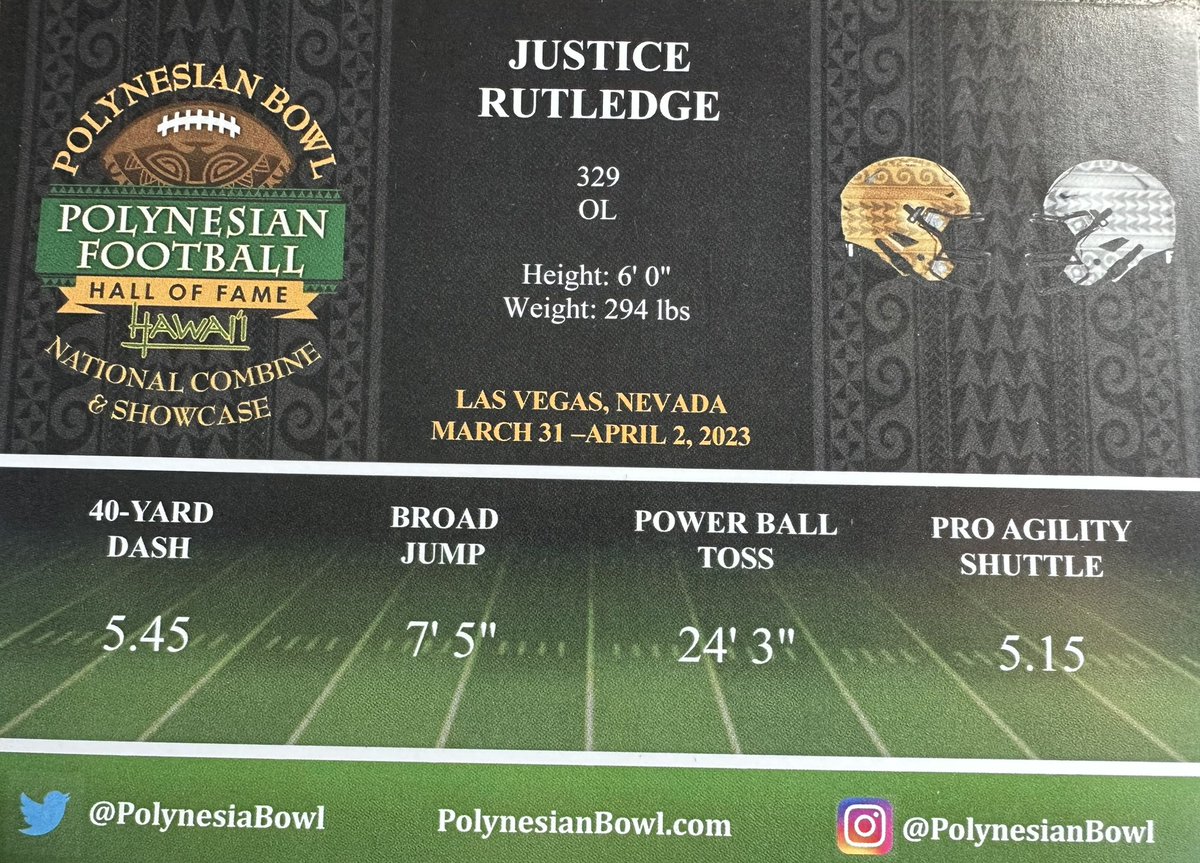 Bubbarut55's tweet photo. Grateful for the opportunity to compete with some of the best of the best!! Thank you!! @polynesiabowl @kanuch78 @rhsfootballut @AlphaRecruits15 @MooseB90 @bangulo @KyleMorgan_XOS @BrandonHuffman @IdahoStateFB @VandalFootball @weberstatefb @UNC_BearsFB @SUUFB_ @UtahTechFB https://t.co/JJkVAgJW9G