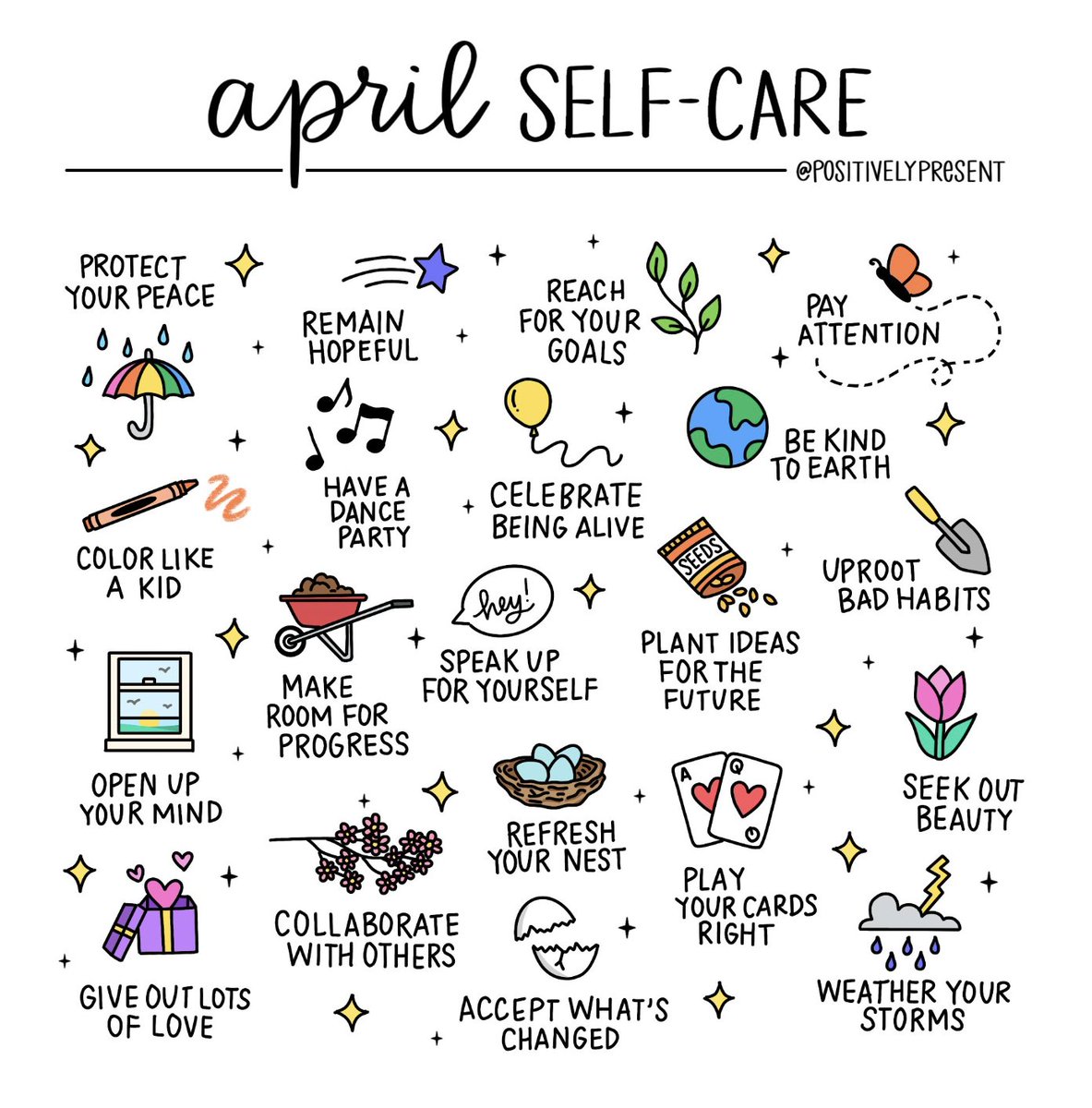 De Zavala Counselors (@zavalacounselor) on Twitter photo April has begun 🙂 Check out this Self-Care list from <a href="/positivelypres1/">positivelypresent</a> and make it a point to practice one or two of these activities. YOU matter ❤️ <a href="/GPISDCounseling/">GPISD Counselors</a> <a href="/dezavalaesa/">Lorenzo de Zavala</a> <a href="/Mrs_NVG/">Mrs. Glover</a> April has begun 🙂 Check out this Self-Care list from <a href="/positivelypres1/">positivelypresent</a> and make it a point to practice one or two of these activities. YOU matter ❤️ <a href="/GPISDCounseling/">GPISD Counselors</a> <a href="/dezavalaesa/">Lorenzo de Zavala</a> <a href="/Mrs_NVG/">Mrs. Glover</a>