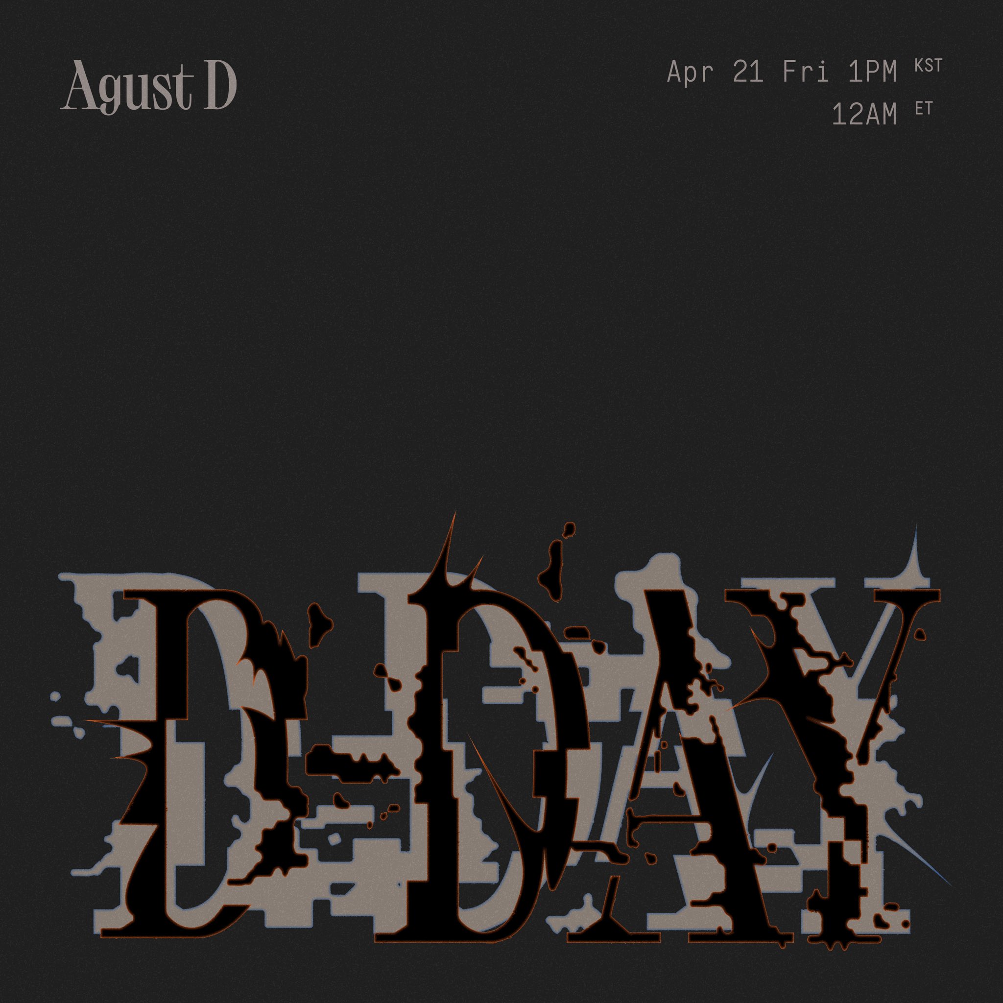 Geffen Records on X: Pre-order and pre-save Agust D's new album 'D-DAY'  now! @bts_bighit  #SUGA #AgustD #D_DAY   / X