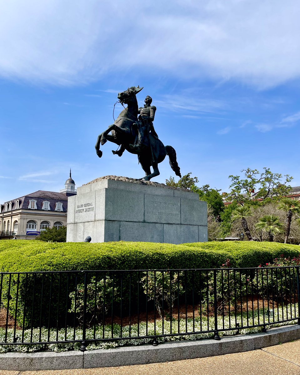 Jackson became a national hero when he defeated the British at New Orleans. Subscribe at TheTravelingLocavores.com to follow all our adventures 
Traveling #FoodTravel #TravelFoodBlog #TravelFoodie #FoodStories #TravelPhotography #andrewjackson #neworleans #jacksonsquare #president