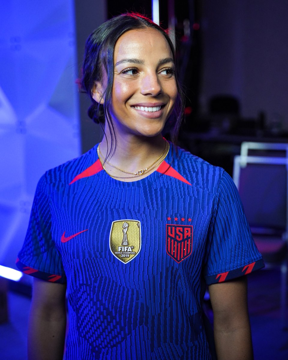 FOXSoccer's tweet photo. The @USWNT's 2023 FIFA Women's World Cup kits are here 😍🇺🇸 https://t.co/E5EZLdpE55