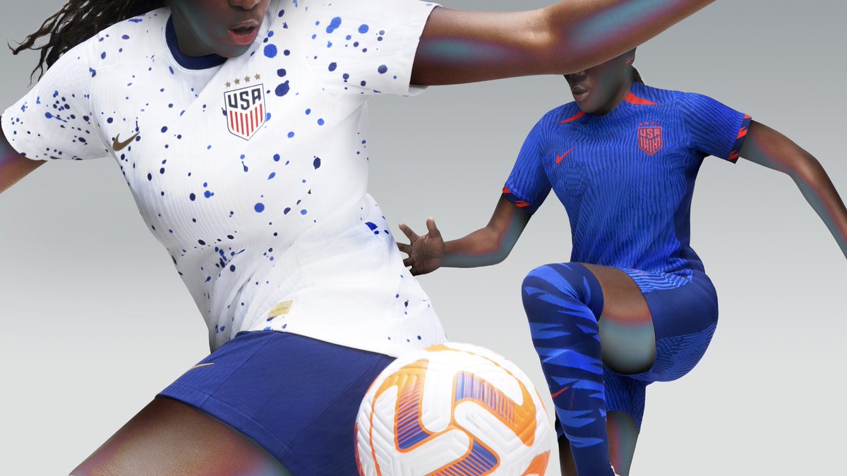FOXSoccer's tweet photo. The @USWNT's 2023 FIFA Women's World Cup kits are here 😍🇺🇸 https://t.co/E5EZLdpE55
