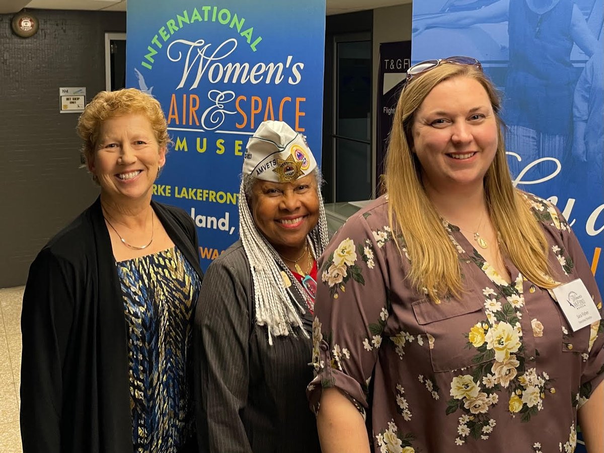 So pleased to hear inspiring  talk by Sandra Durbin, the first Black female Air Traffic Controller in both the US Navy and the US, on 3/24 at <a href="/WomenintheAir/">IWASM</a>. In the photo (L-to-R) <a href="/aover1983/">Aover1</a> (AIAA NOS Diversity &amp; Inclusion Chr), Sandra Durbin and Sara Fisher (IWASM Exec Director)