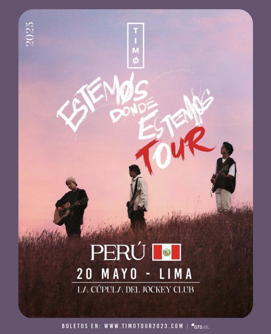 Buenas noches, solo un recordatorio de que EL 20 DE MAYO SE PRESENTA Timø EN LIMA 🥰🥰🥰 Qué bonito, vamos todos a escuchar música bella 🤍🤍