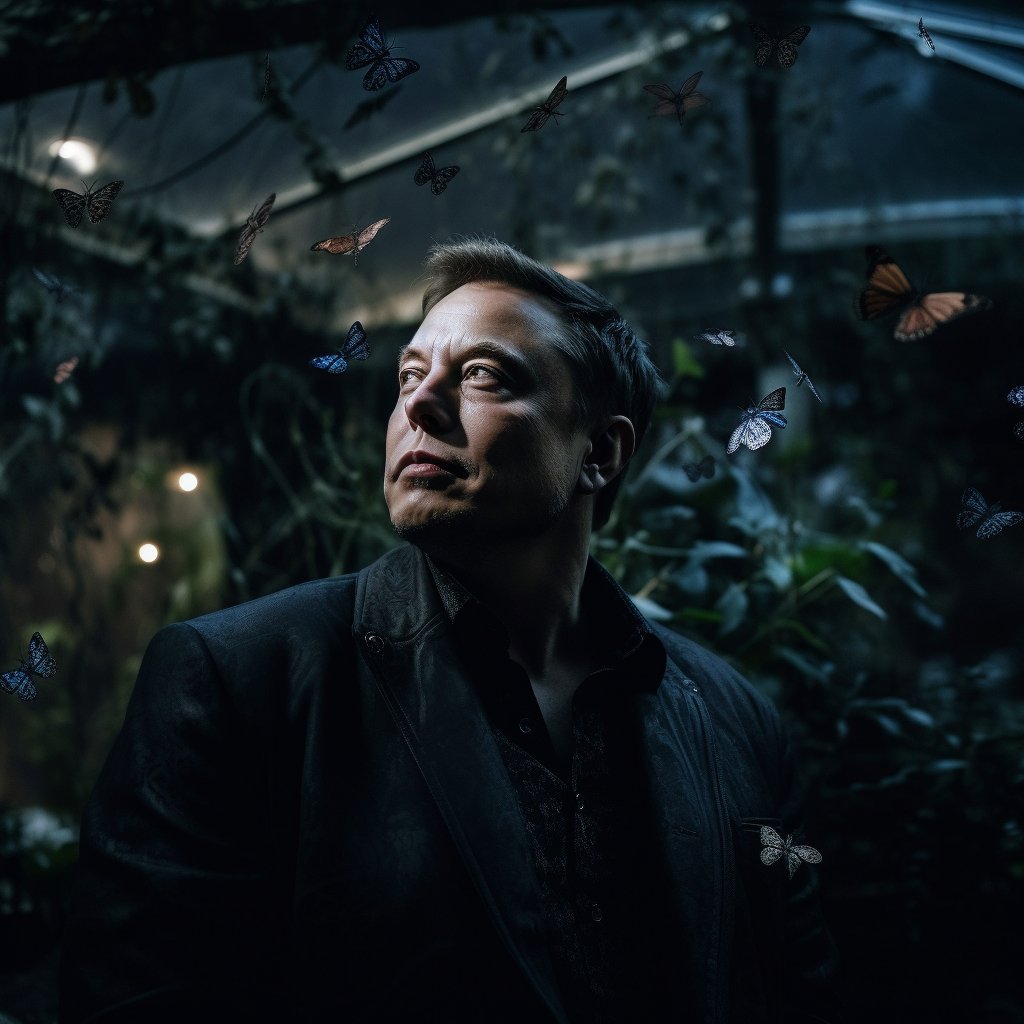 itsALLrisky's tweet photo. @elonmusk The butterfly is a symbol of rebirth

It embraces the darkness of its cocoon, growing wings to ascend to greater heights

Like the Phoenix that erupts into flames, let's hope AI is reborn into a better tomorrow, and is not the source of the fire that singes the butterfly's wings https://t.co/f6wDWL8MQ3