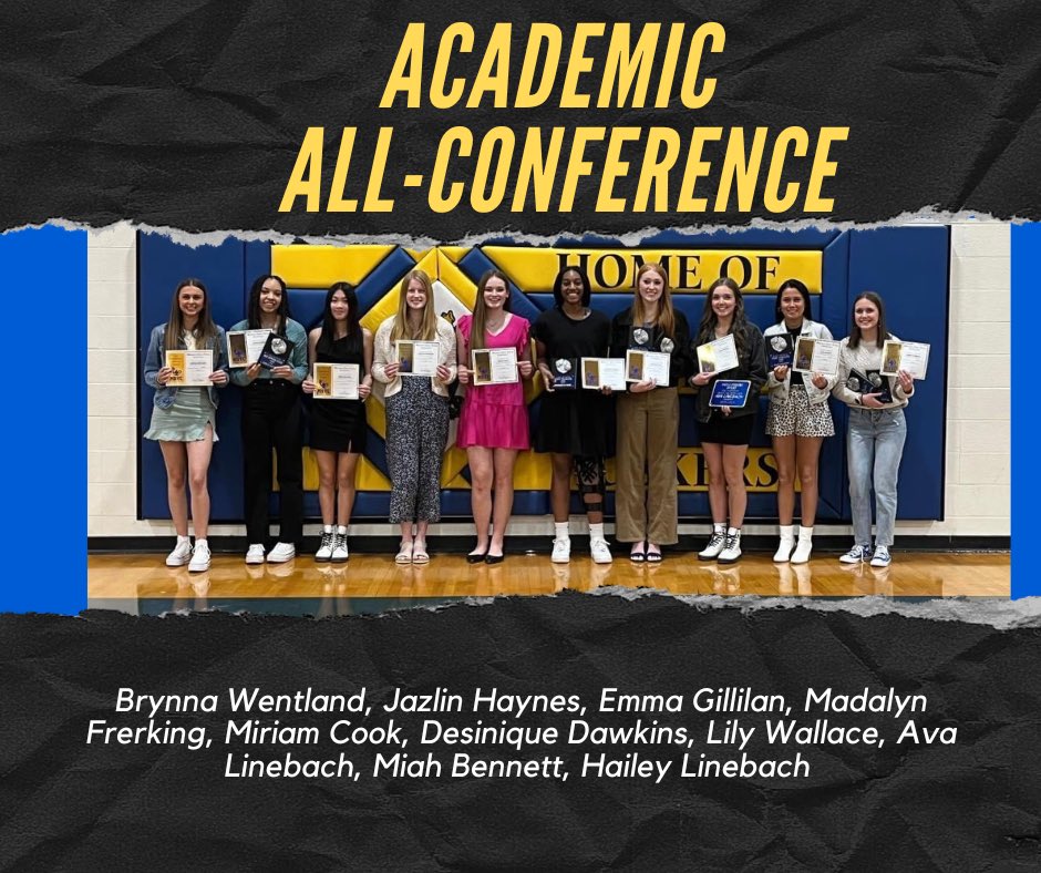 Congratulations ladies! Big accomplishment having this many ladies receive this award 👏🏻 making the effort of putting STUDENT before athlete. 🤓 #soproud