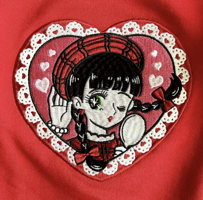 Realized that I could make something like Hei Hei's embroidered sweatshirts in my size with my own art if I got an embroidery machine! then went on an internet journey and found out that's $2000 for a big enough machine and digitization software!! no wonder these cost $200!! 