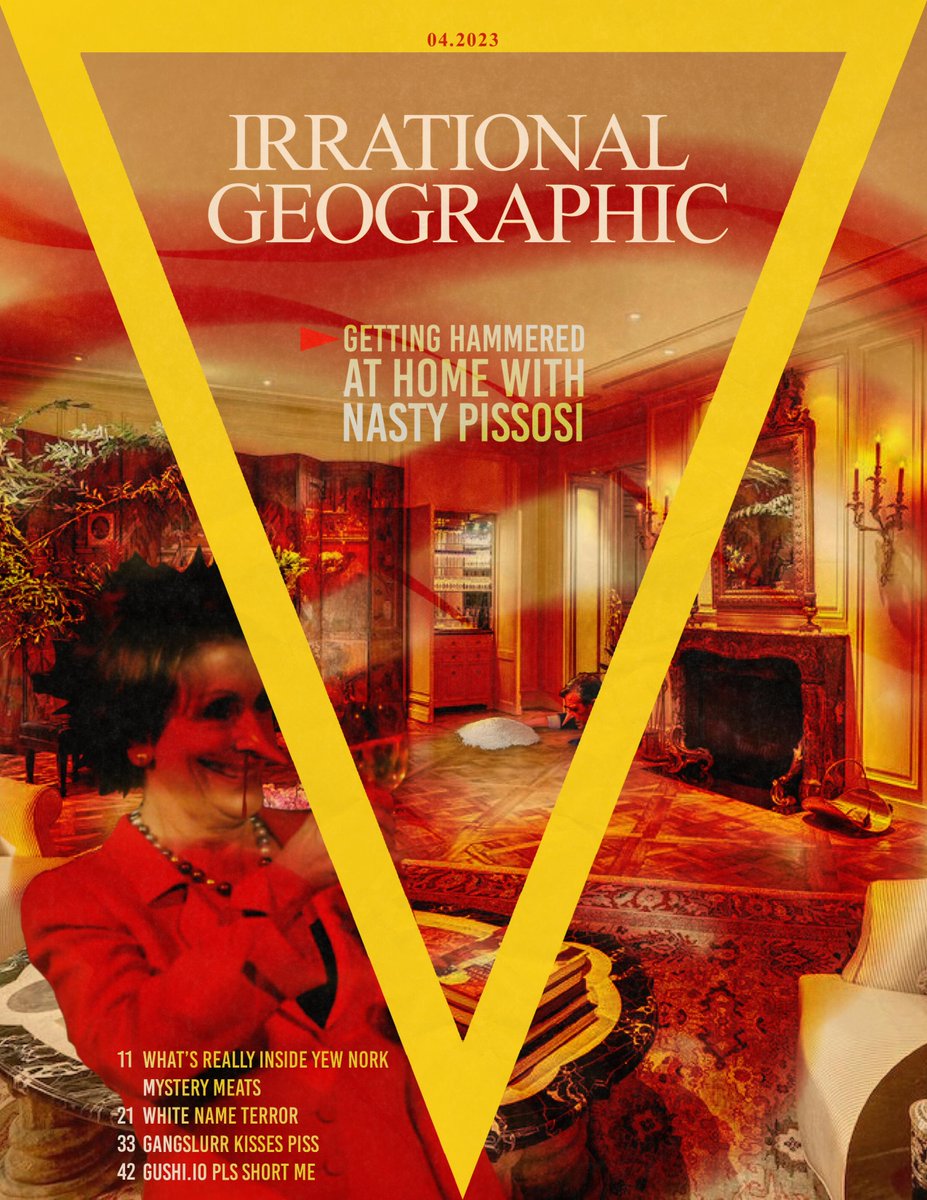 _theDonPaul's tweet photo. ¡Ay, caramba!  This is the most shocking issue ever in the long, storied run of @IrrationalGeo!  

I, for one, would like to know whose bright idea it was to choose Nasty Pissosi as IG's first-ever centerfold 🤮🤮🤮 https://t.co/D4ScLg5sRQ