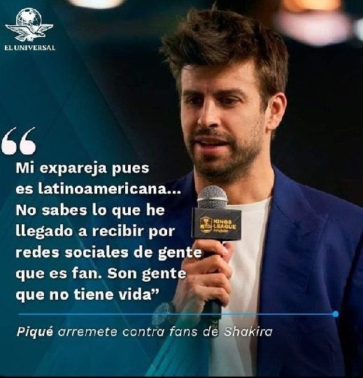 Después de esta declaración xenofóbica y estúpida de Gerard Piqué, Shakira publicó: 

“Orgullosa de ser latinoamericana”.

Ya te odiábamos cucaracho, pero te esfuerzas en seguir acumulando rechazo. Nunca te pares en nuestro continente.