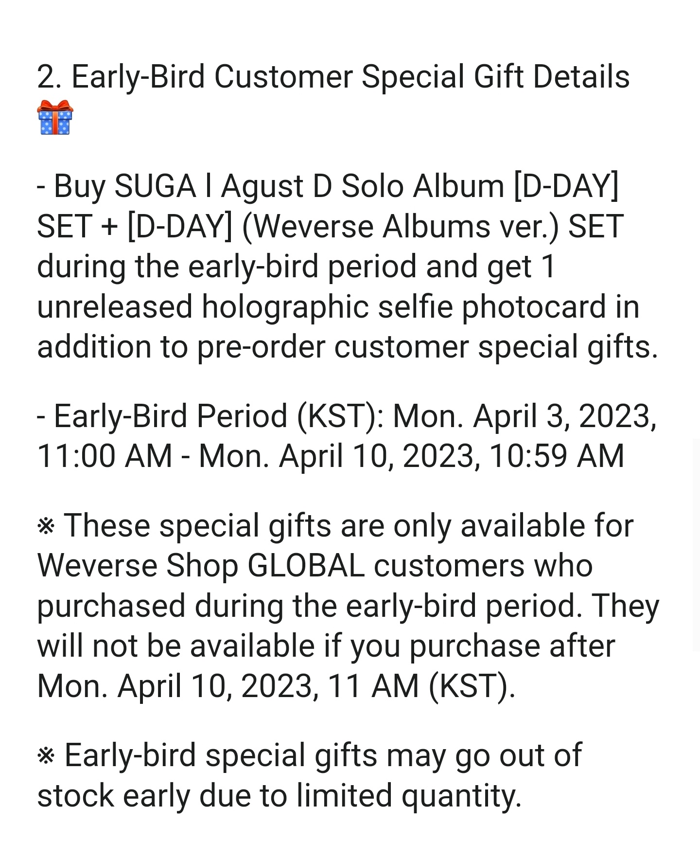 Suga/agust D - D-Day (Weverse Albums Ver.)