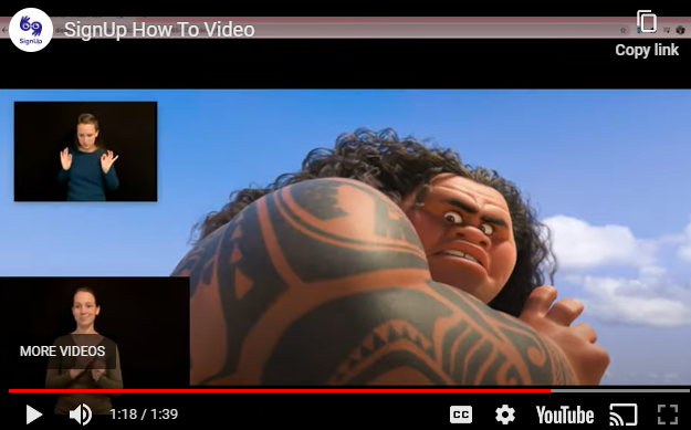 The Google Chrome extension that provides ASL Interpreting for movies on DisneyPlus and Netflix is called "SignUp Captions" and it's free. The interpreters are Deaf actors/entertainers. chrome.google.com/webstore/detai…