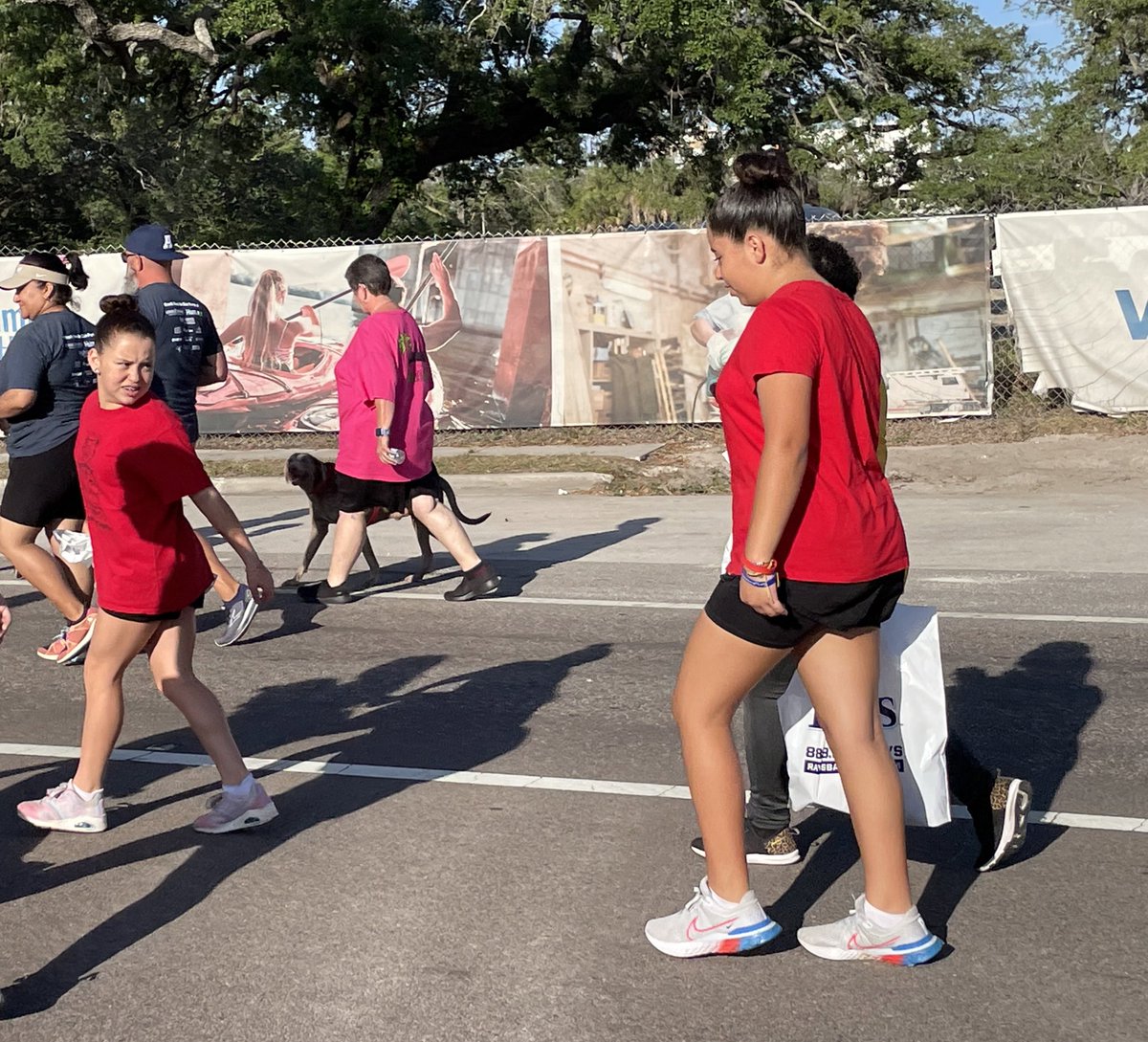VeltMs's tweet photo. The @HCPSRace4Edu didnโt quite go according to my plan. I ended up in the wrong group & walked 3.1 miles instead of 1. It was great to see @BrowardElem alumni & staff show out! My body may hurt today, but I did level up on #Go365. @HCPSEmployeeBen @NilsaMuniz @MrFranklin400 https://t.co/6P7vR7fuuI