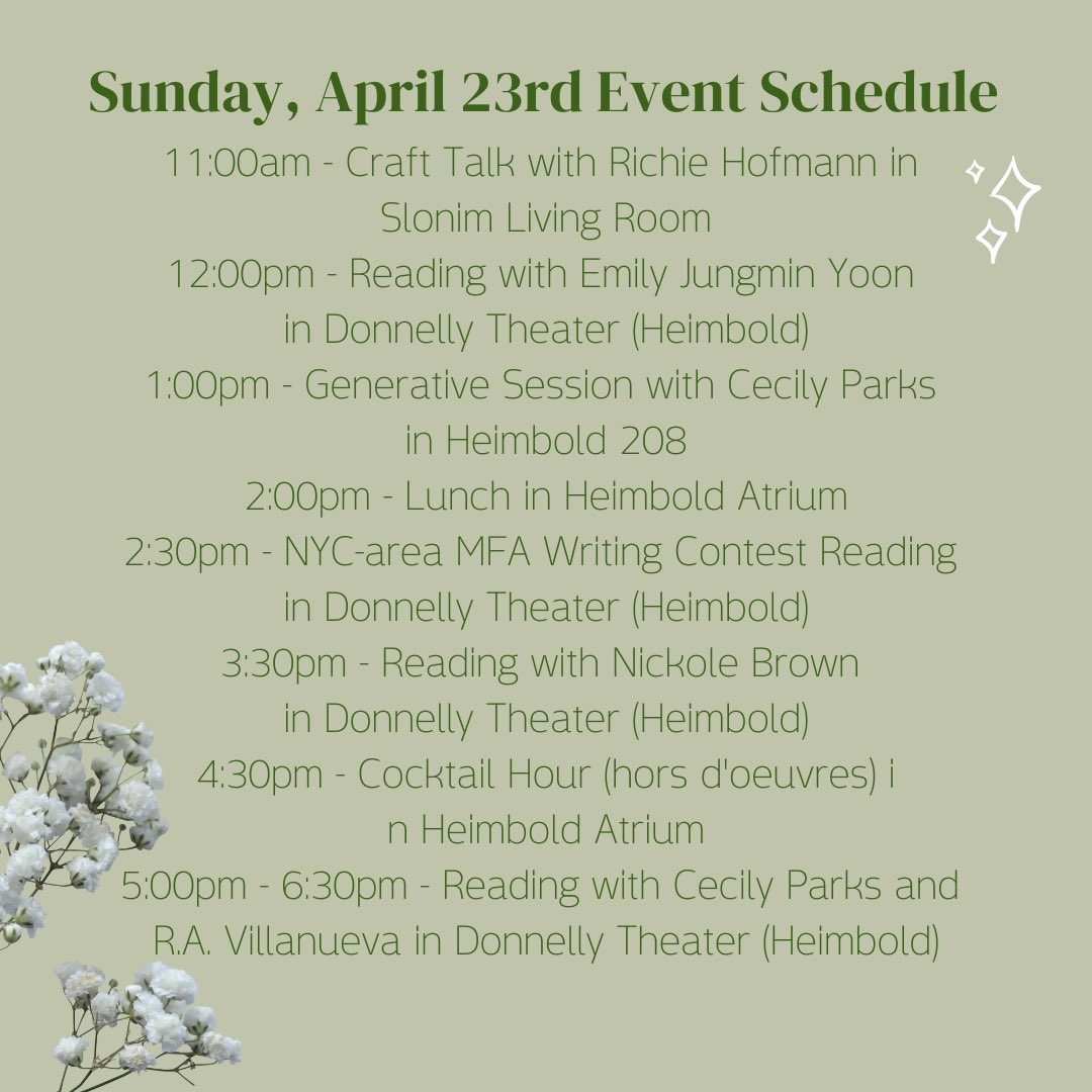 slcpofest's tweet photo. And finally, here is our official Sunday schedule! Don’t forget to RSVP via Eventbrite at the link in our bio 🔎 https://t.co/bJ33S46L8K