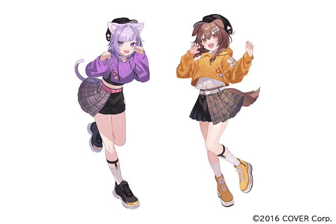 ツイート告知が遅くなってしまいましたが、12月と2月に開催された『#ホロマート』のガーナコラボのイラストを担当させていただきました。 以前に引き続きカジュアルスタイルなホロメンを描かせていただき楽しかったです! 
