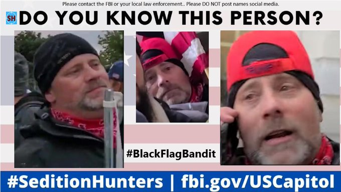 Do you Know this person?? Please contact the FBI with MPD Slide 152 do not post names on social media #BlackFlagBandit #Insider1499 
#DCRiots #CapitolRiots #Jan6Insurrection