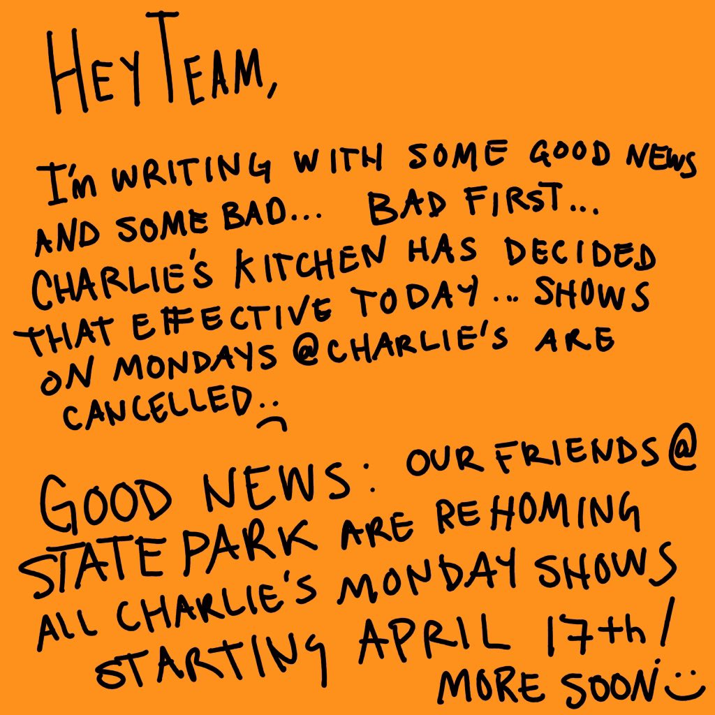 Cc: <a href="/CharliesShows/">Charlie's Kitchen Shows</a>