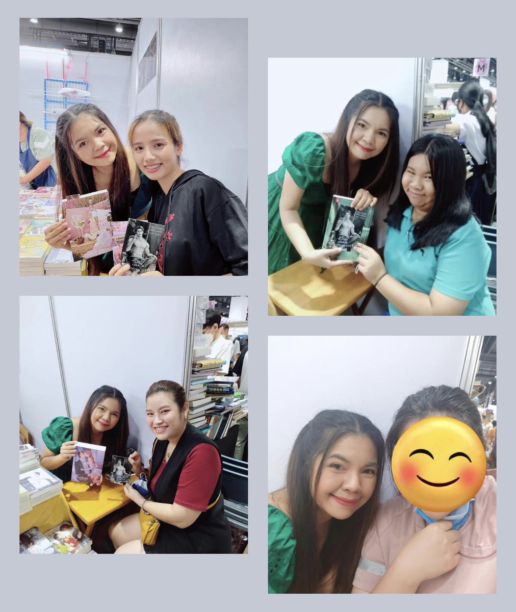 Hideko_Sunshine's tweet photo. มันดีใจและตื้นตันจนบอกไม่ถูกจริงๆ 

ขอบคุณทุกคนที่มาหา เอาหนังสือมาให้เซ็นมาถ่ายรูปด้วยกัน เอาดอกไม้มาให้ เอาขนมมาให้ มาทวงงาน มาคุยถึงนิยายเก่าๆ มาทวงนิยายใหม่ๆ มาเม้าท์เล่มคุณเบียร์ #เมียคุณคนชั่ว ที่เพิ่งออก และมาทวงเซ็ต TATTOO เวอร์ชั่น 20+ 🫣 https://t.co/cxpcHY4Ouy