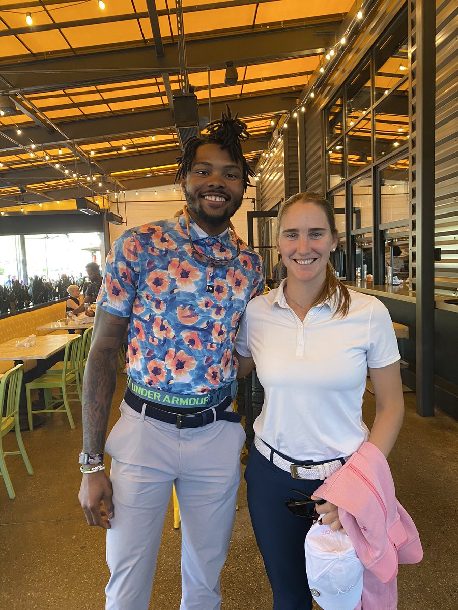 Great day spent with Kent Bazemore ⚡️ not only a beast in basketball, but a great golfer and a better person!! Thanks for today! <a href="/24Bazemore/">Kenny Baze</a> 
<a href="/ODUSports/">ODU Athletics</a> <a href="/ODUBasketball/">ODU Basketball</a> <a href="/ODUWGolf/">ODU Women's Golf</a> 
#Monarchs #ODU #ODUSports