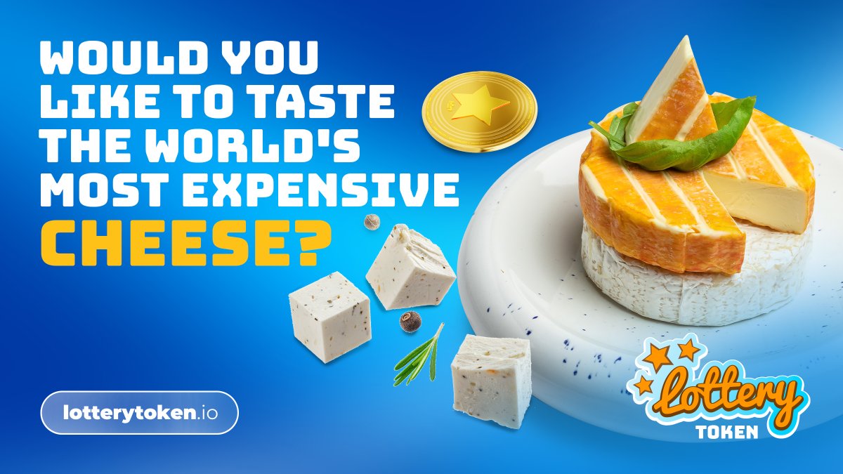LotteryTokenio's tweet photo. The world's most expensive cheese plate was exhibited at the UK Frome Cheese and Agriculture Fair.  This plate contains gold pieces and French mushrooms.  

Would you like to taste this $3300 cheese plate? 

#btc #eth #xrp #doge #shiba #lto #bnb #btt #floki https://t.co/j0kUxSLXH2