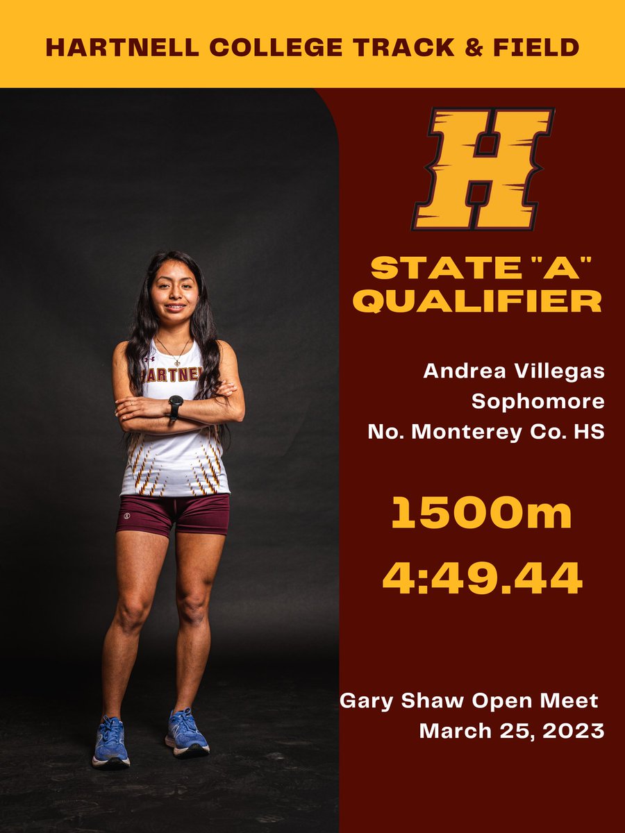 CollegeTf's tweet photo. At last Saturday's Gary Shaw Open Meet, three Panther women achieved the State "A" standard in their final competition at home. Aaliyah and Isabella go to #3 all-time in their respective events.
@HartnellAthletc 
@JohnJDevine 
@CoastConferenc1 
@PalmaNDTrack https://t.co/LWNi1CHqSP